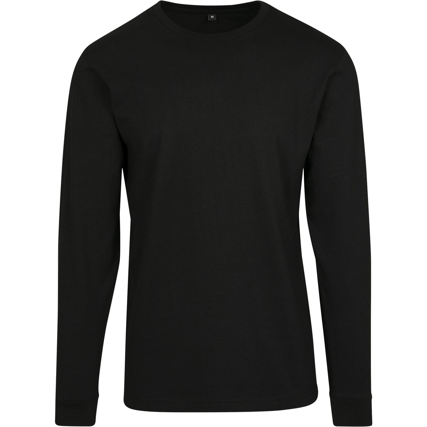 Build Your Brand Long Sleeve Top with Cuff Rib Comfortable Casual Wear