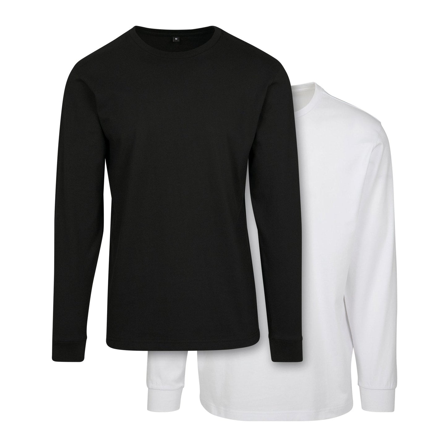 Build Your Brand Long Sleeve Top with Cuff Rib Comfortable Casual Wear