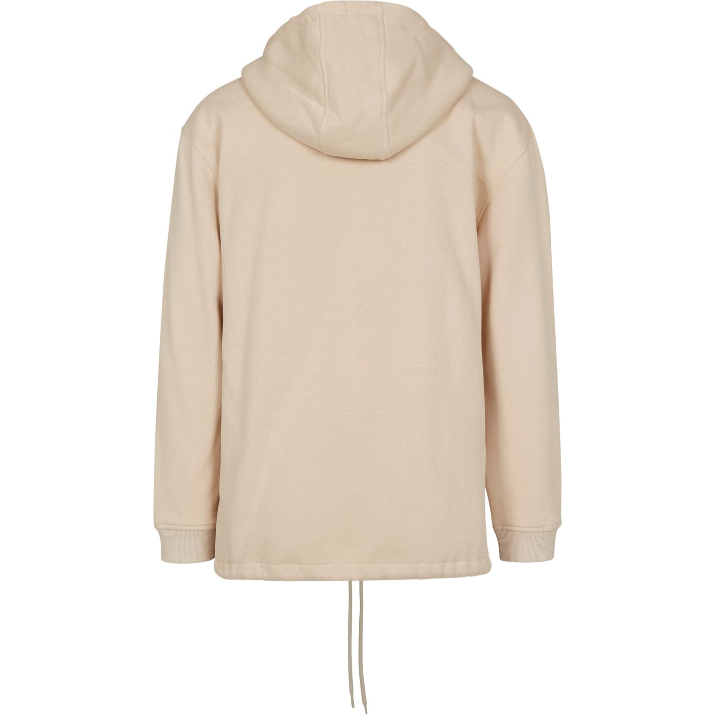 Build Your Brand Pullover Hoodie with Decorative Pocket and Drawstring Waist