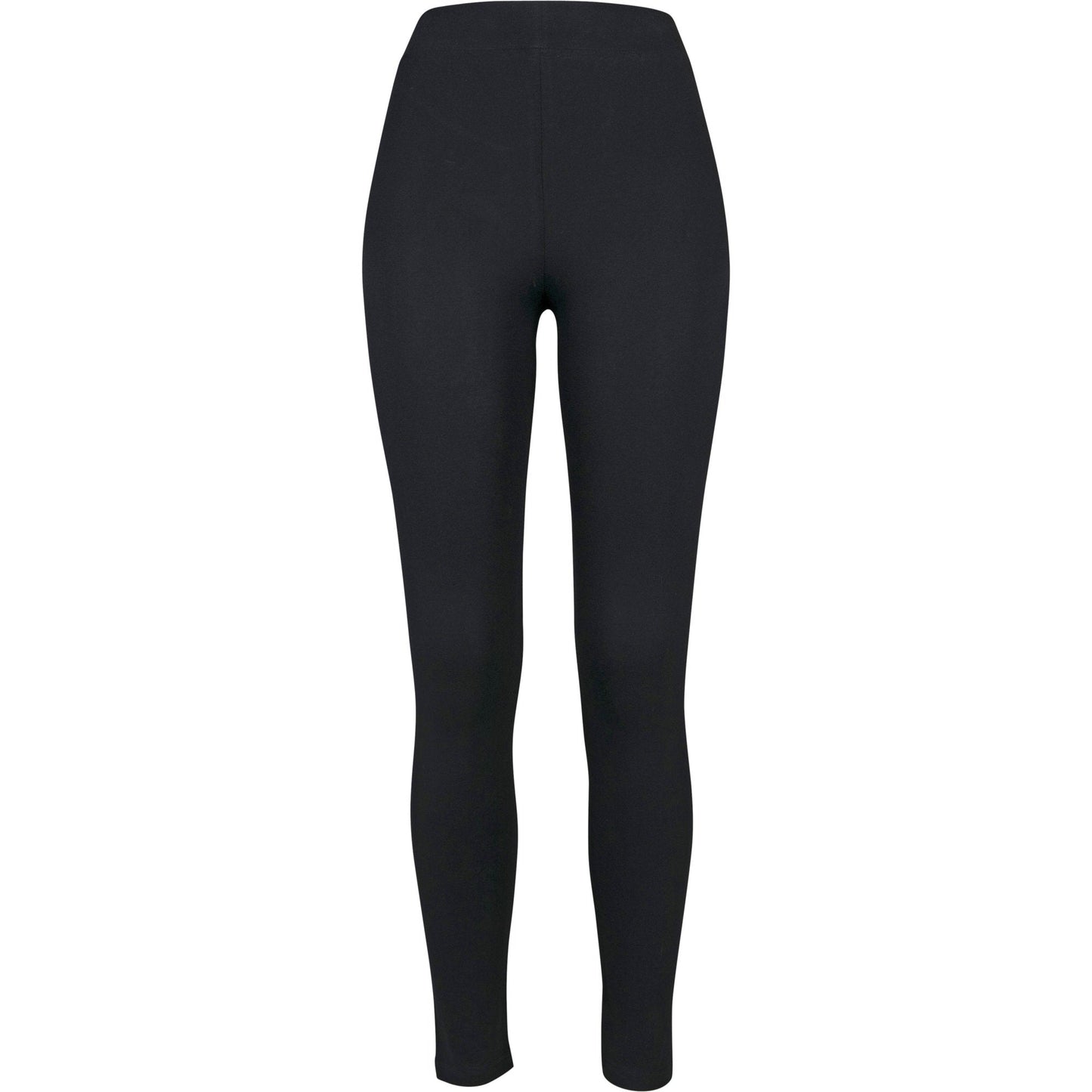 Build Your Brand Women's Stretch Jersey Leggings Slim Fit Elastic Waistband
