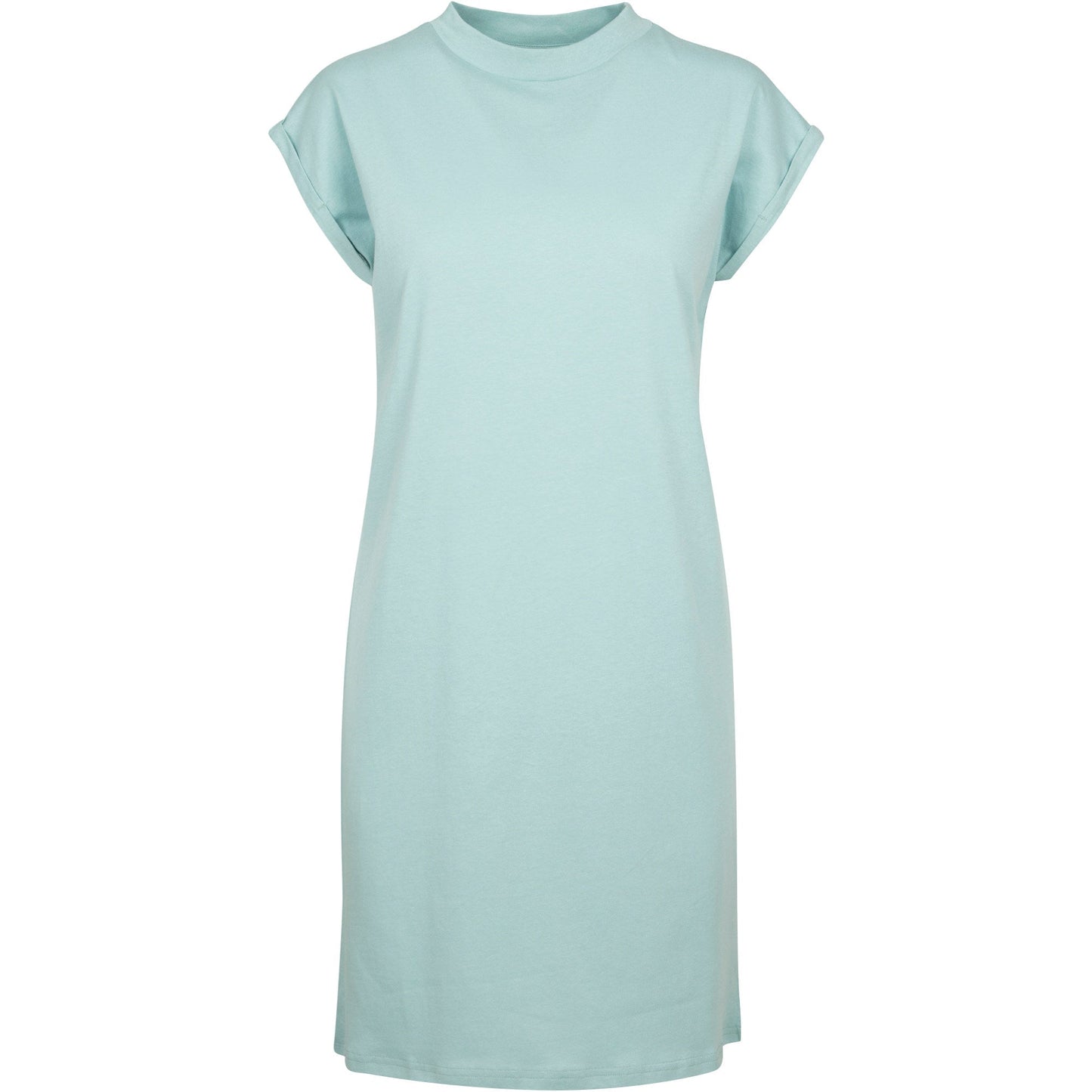 Bluemint Women's Turtle Extended Shoulder Dress Cotton Casual T-Shirt Dress