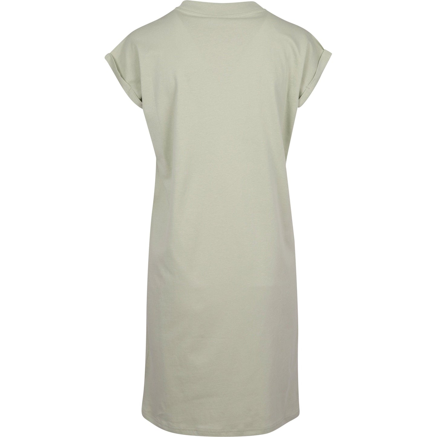 Build Your Brand Women's Turtle Neck Extended Shoulder Dress Soft Salvia