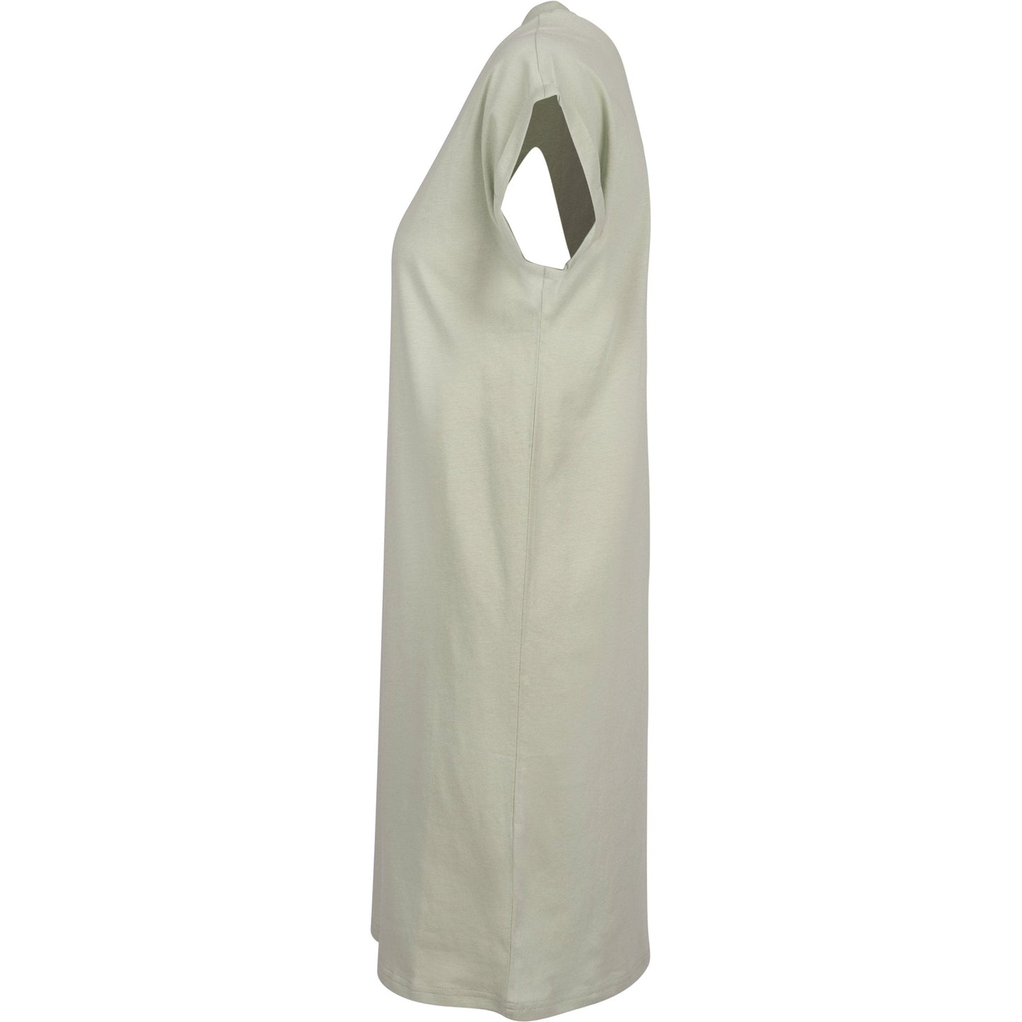 Build Your Brand Women's Turtle Neck Extended Shoulder Dress Soft Salvia