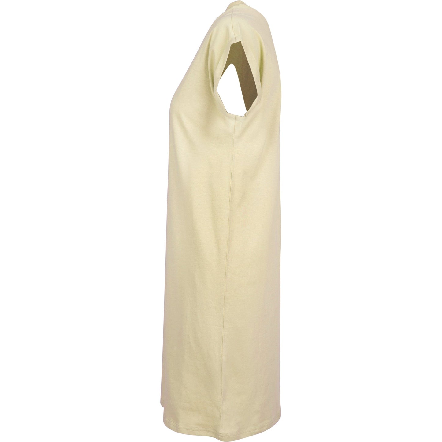 Build Your Brand Women's Turtle Neck Extended Shoulder Dress Soft Yellow XS-2XL