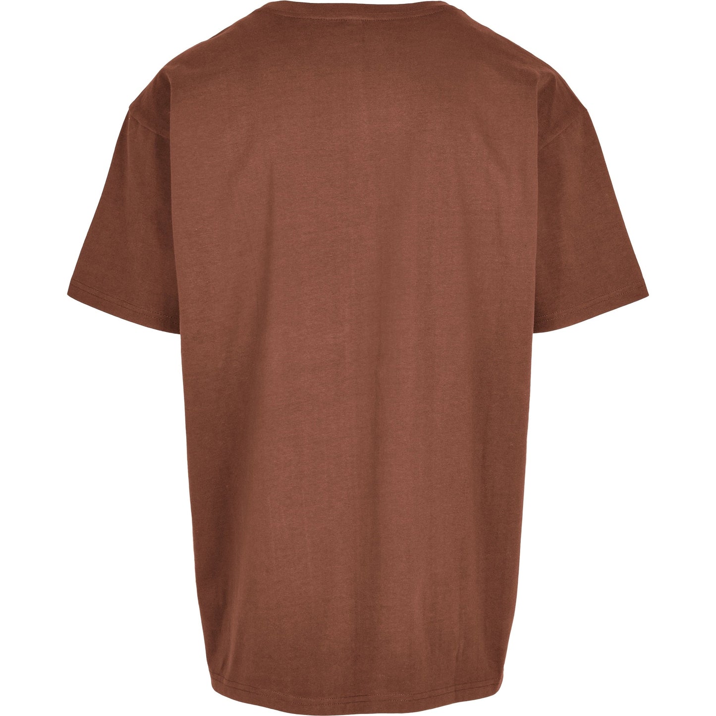 Build Your Brand Heavy Oversized Tee Bark Crew Neck Casual Fit 100% Cotton