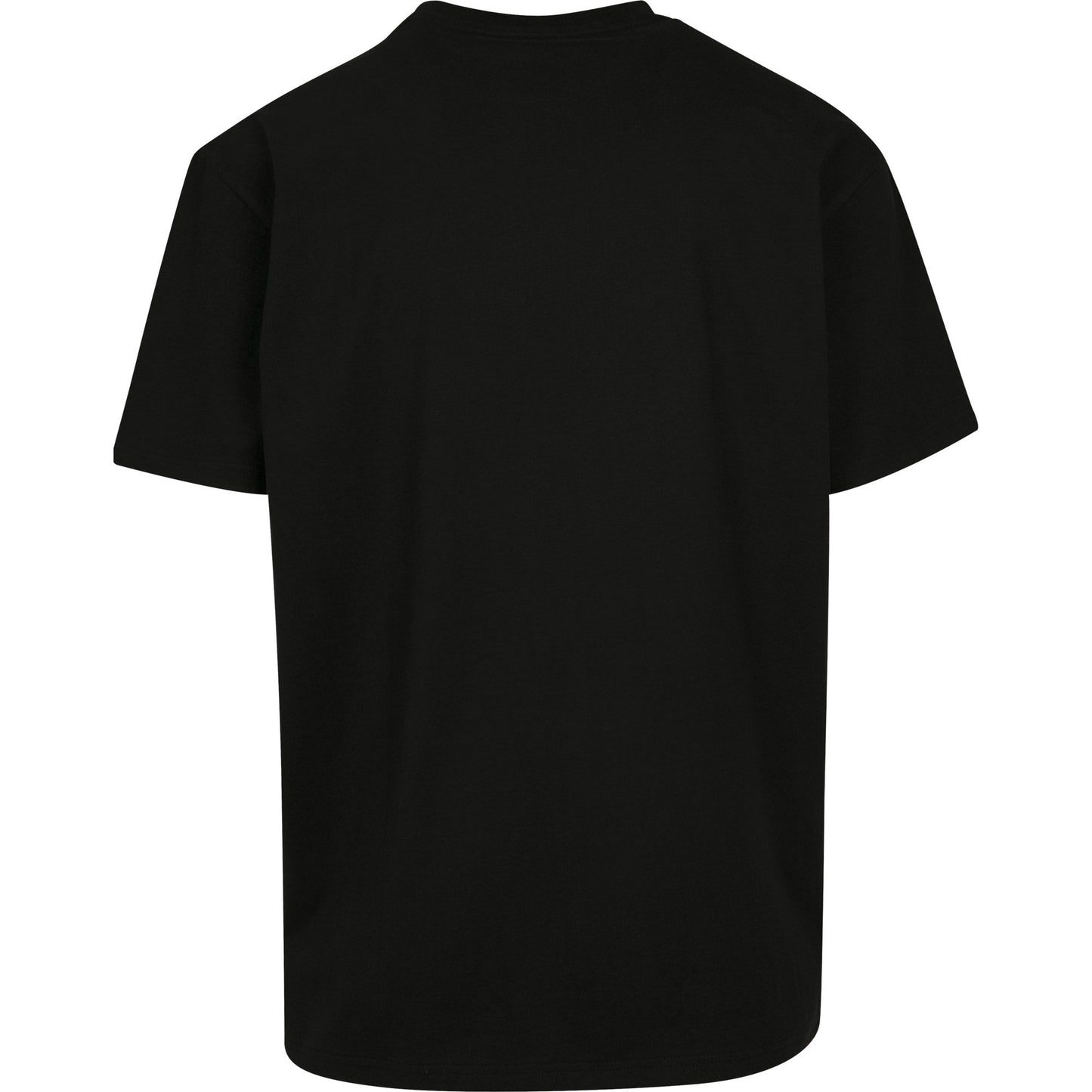 Build Your Brand Heavy Oversized Tee Black Crew Neck Casual Fit 100% Cotton