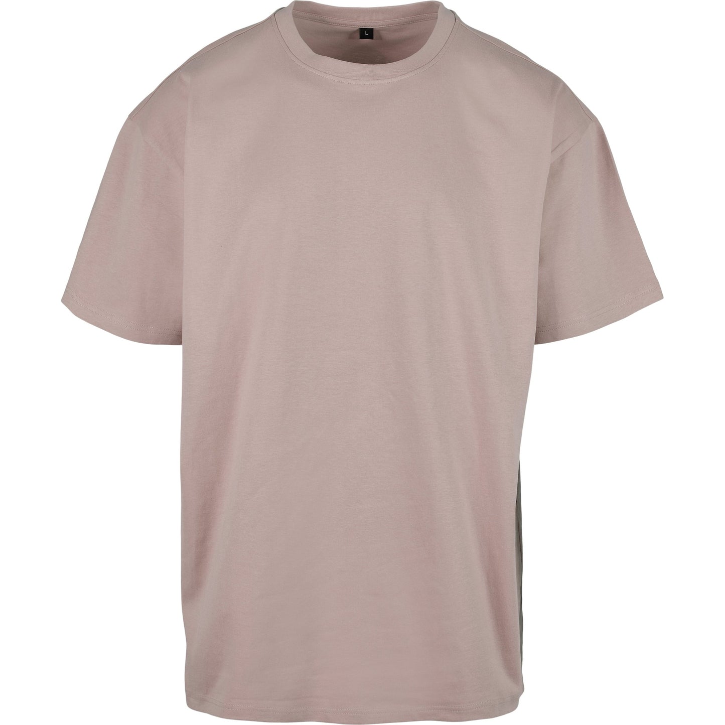 Build Your Brand Oversized Tee Dusk Rose Crew Neck Soft Cotton Casual Fit
