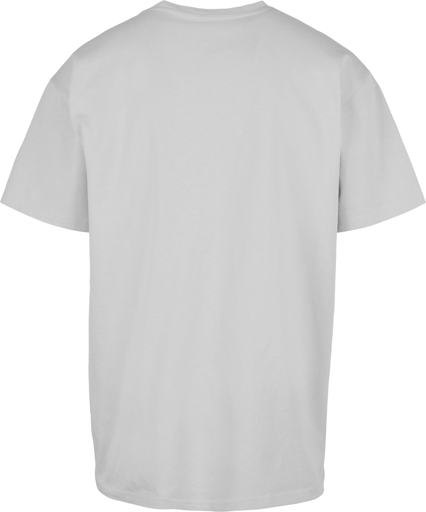 Build Your Brand Heavy Oversized Tee Light Asphalt Crew Neck Casual Fit