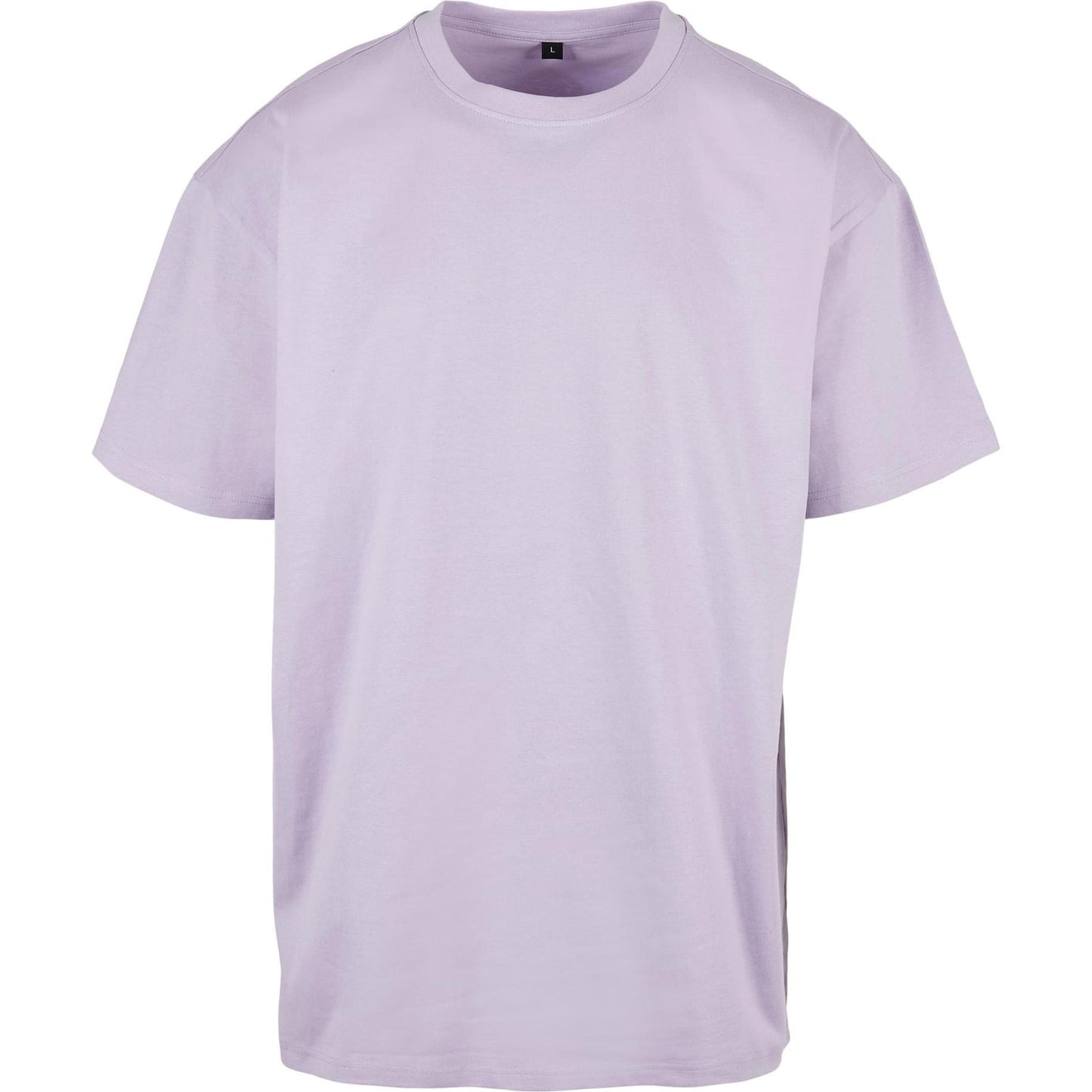 Build Your Brand Heavy Oversized Tee Lilac Crew Neck Casual Fit 100% Cotton
