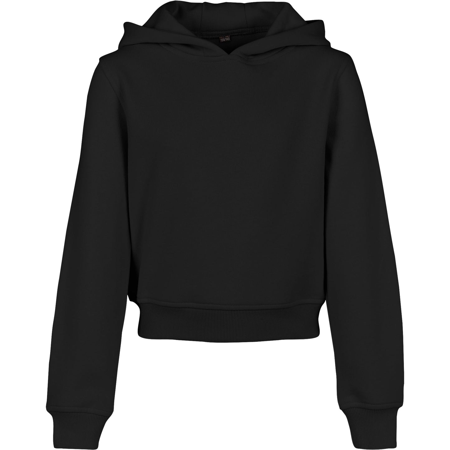 Build Your Brand Girls Cropped Sweat Hoodie FAMA Certified Cozy Casual Wear