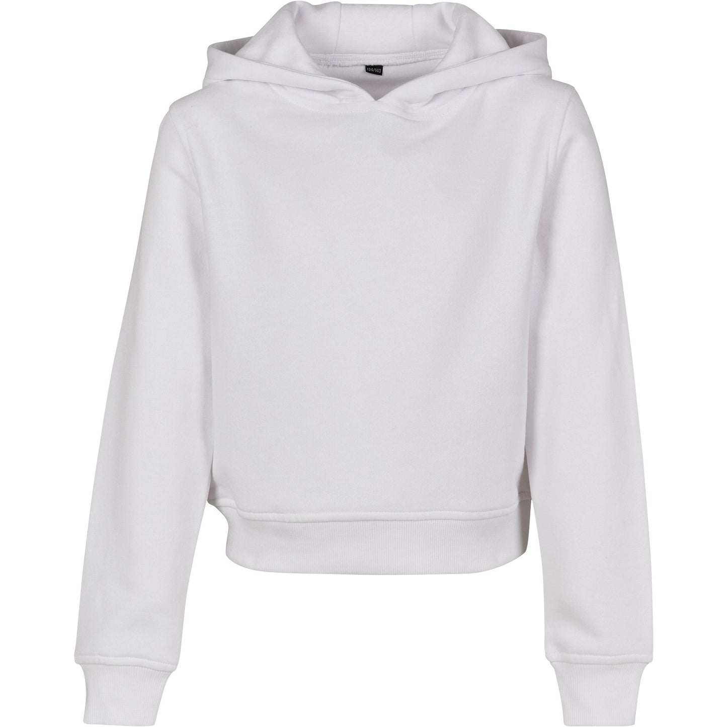 Build Your Brand Girls Cropped Sweat Hoodie FAMA Certified Cozy Casual Wear