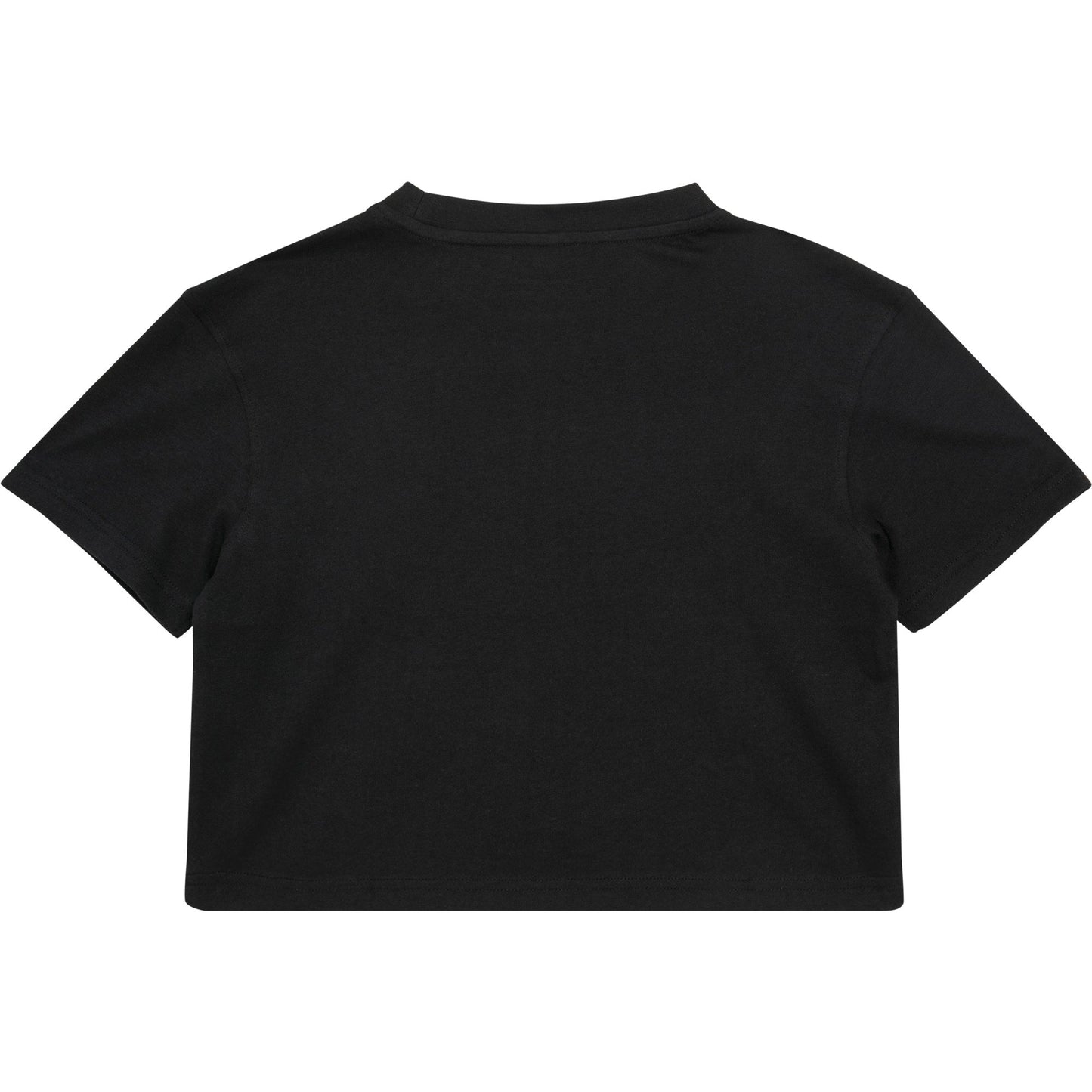 Build Your Brand Girls Cropped Jersey Tee Short Sleeve Round Neck 100% Cotton