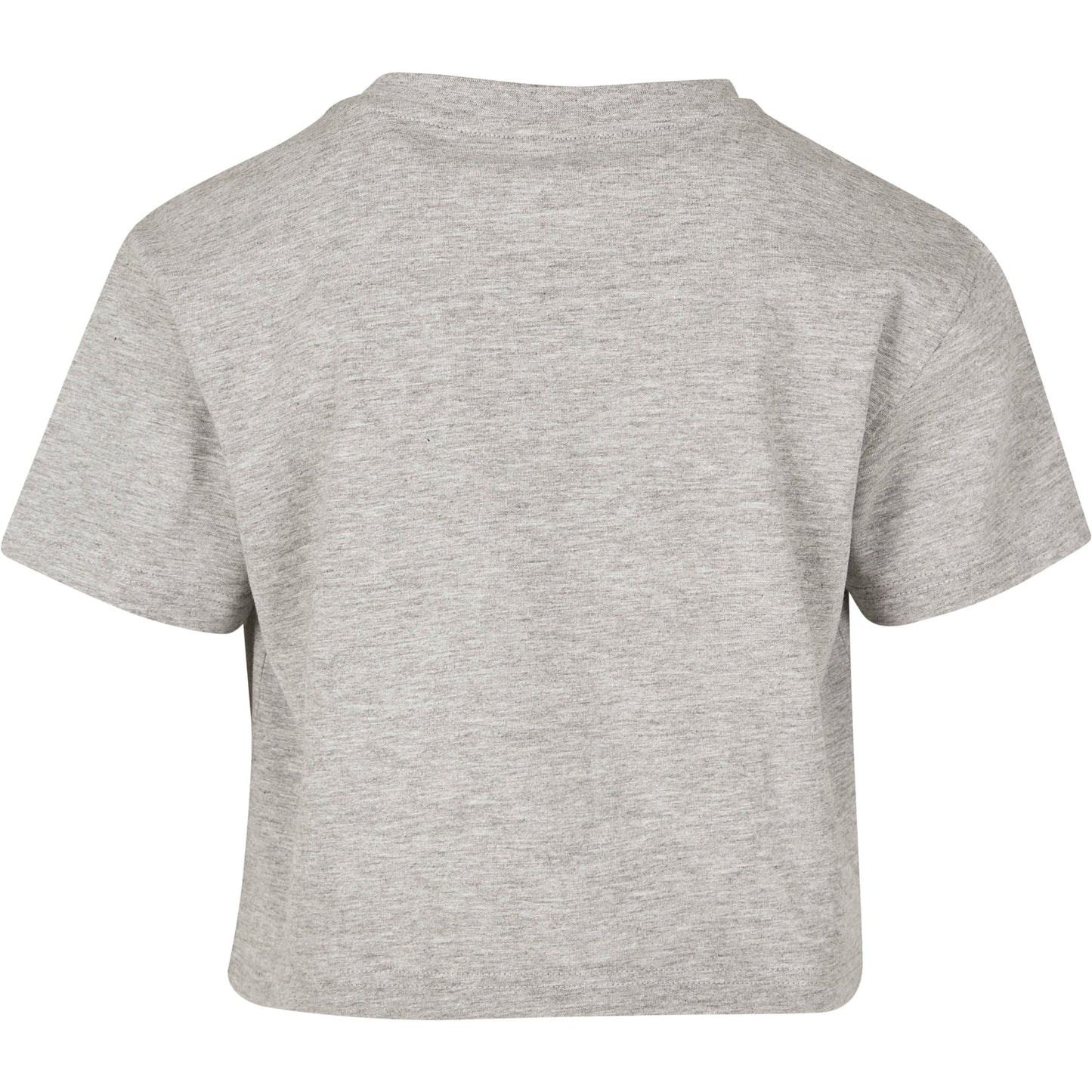 Build Your Brand Girls Cropped Jersey Tee Short Sleeve Round Neck 100% Cotton