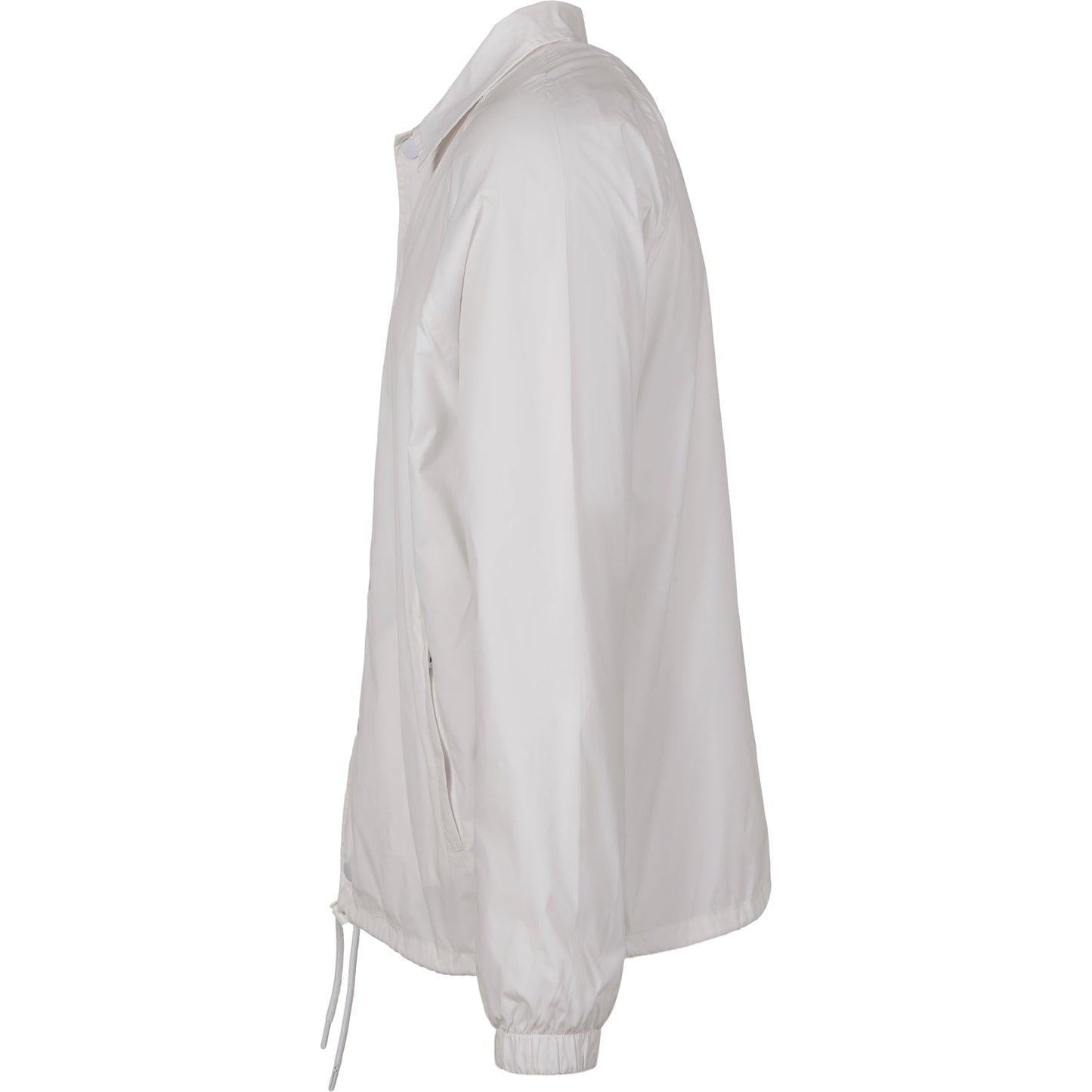 Build Your Brand Coach Jacket Nylon Streetwear with Pockets and Drawstring