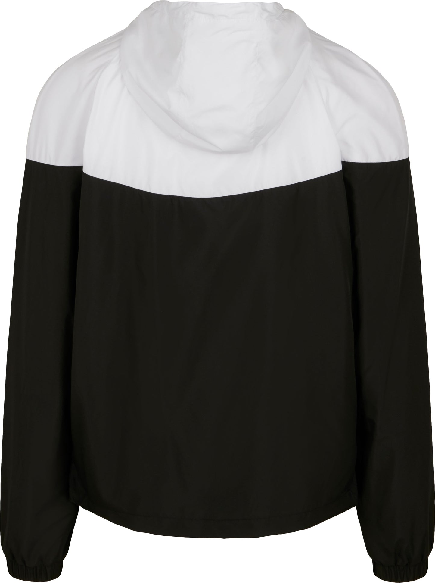 Build Your Brand Two-Tone Windrunner Jacket with Adjustable Hood and Pockets