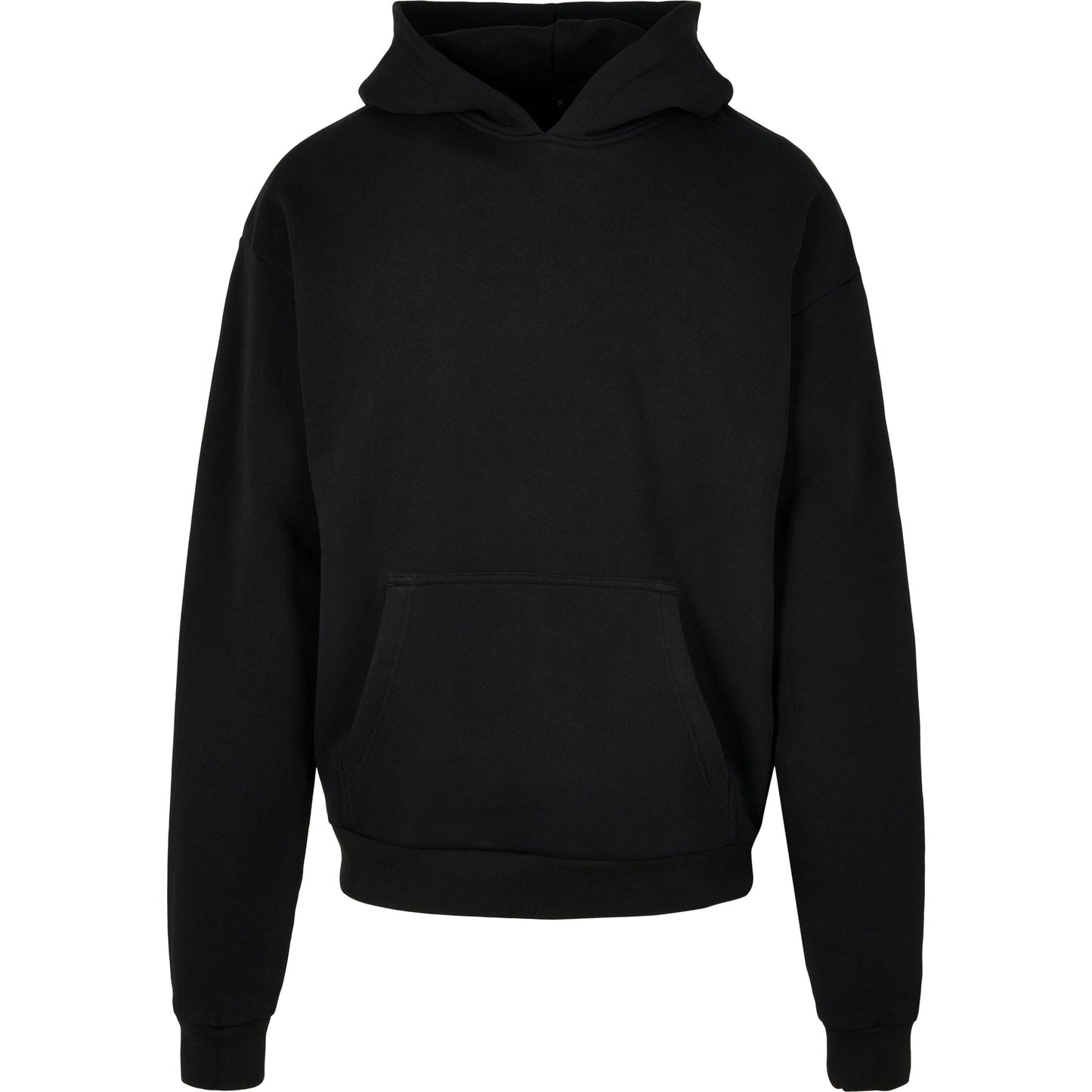 Build Your Brand Ultra Heavy Hoodie Black Casual Fit Kangaroo Pocket 100% Cotton