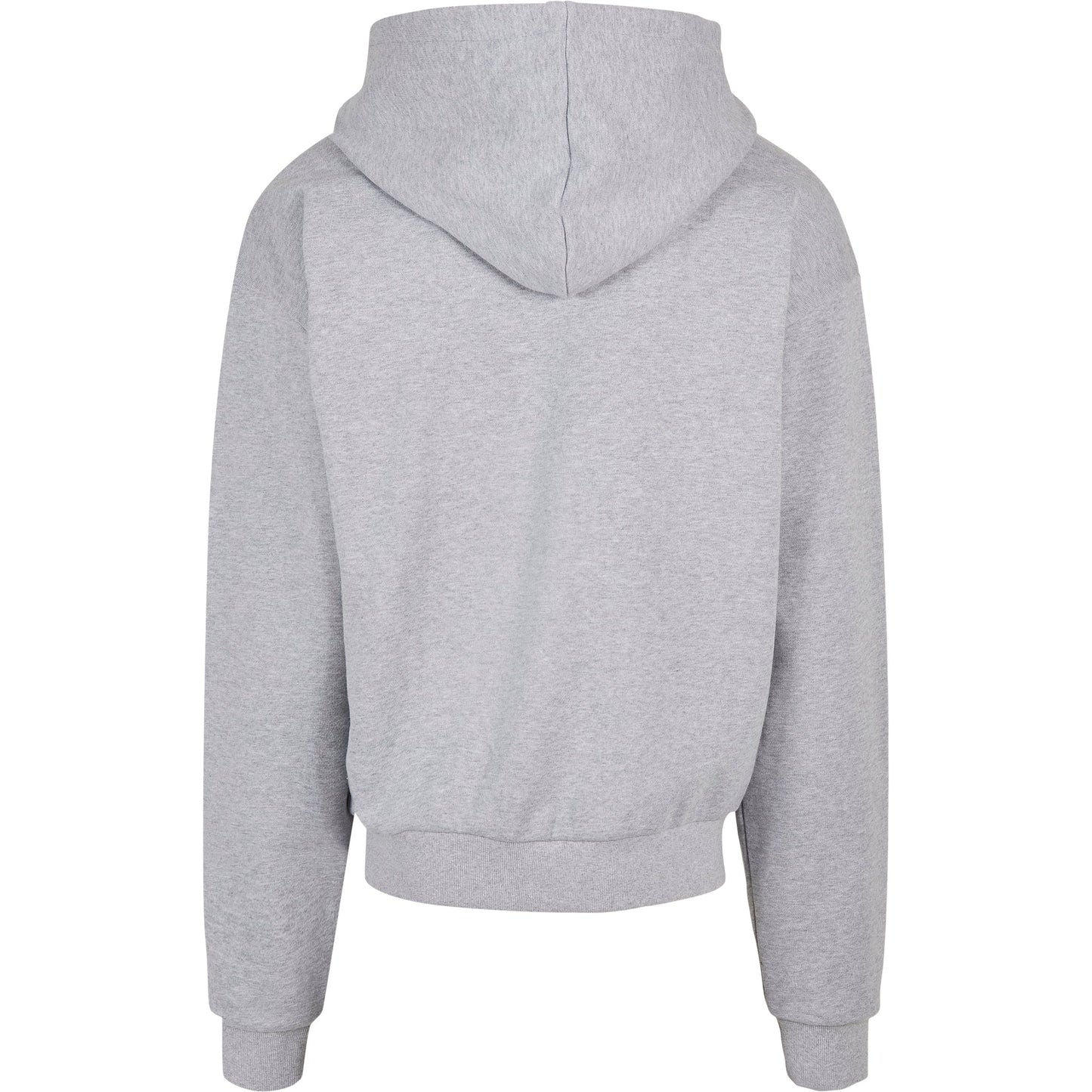 Build Your Brand Ultra Heavy Hoodie Grey Casual Fit Kangaroo Pocket 100% Cotton