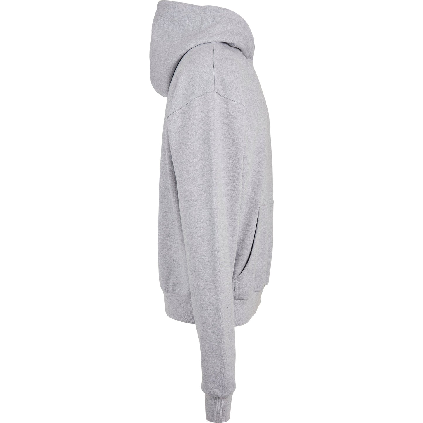 Build Your Brand Ultra Heavy Hoodie Grey Casual Fit Kangaroo Pocket 100% Cotton