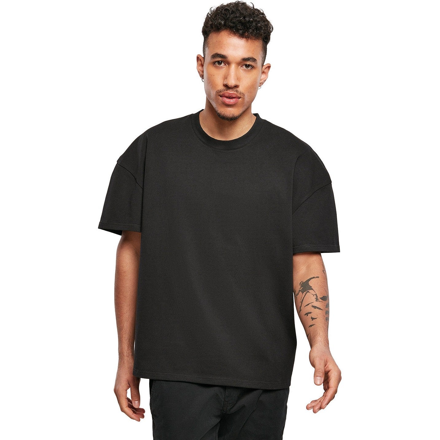 Build Your Brand Oversized Heavy Cotton Tee for Men - Customizable Fit