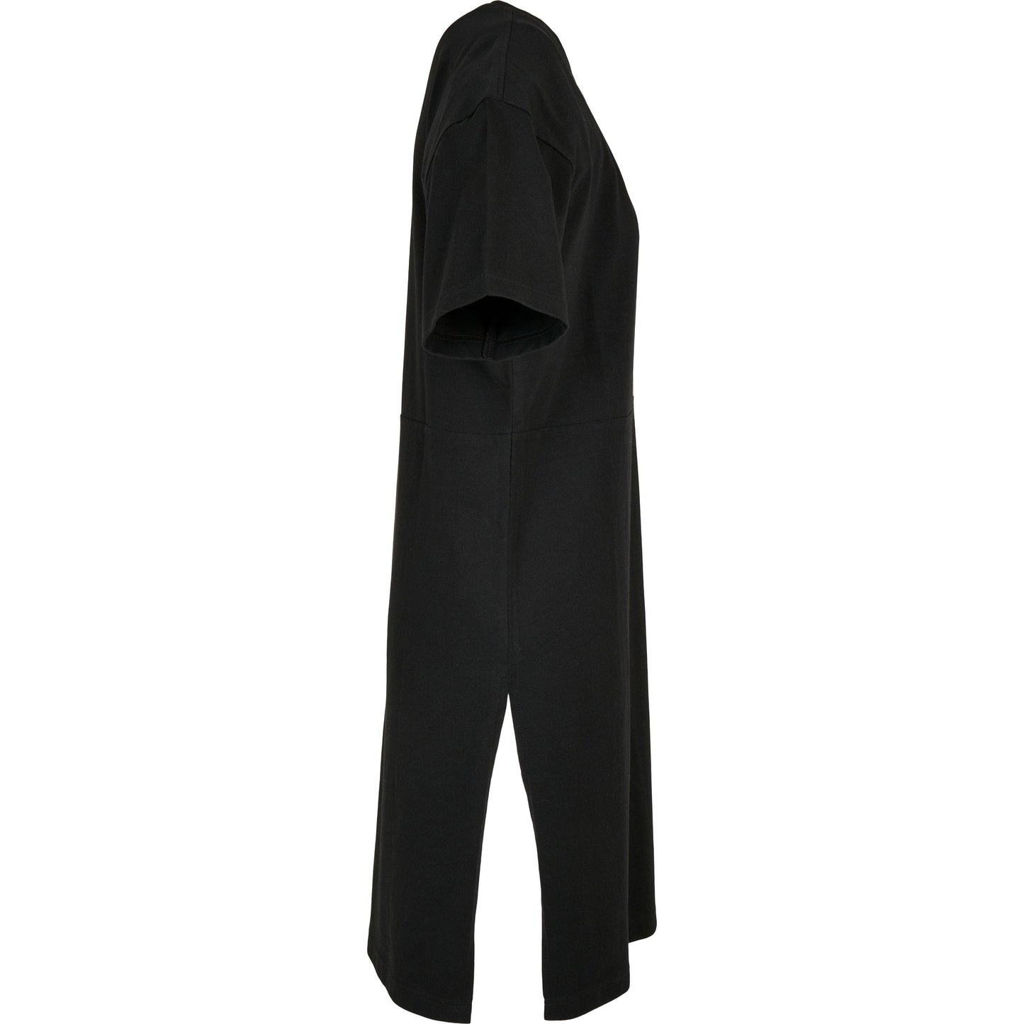 Build Your Brand Women's Organic Oversized Slit Tee Dress Casual Urban Style
