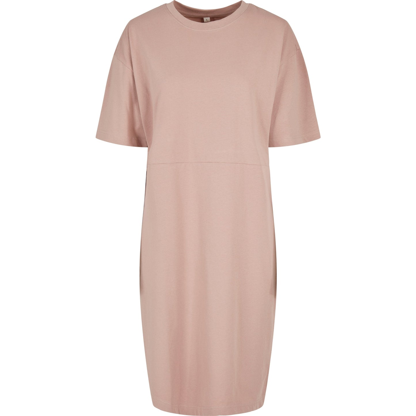 Build Your Brand Women's Organic Oversized Slit Tee Dress Casual Urban Style
