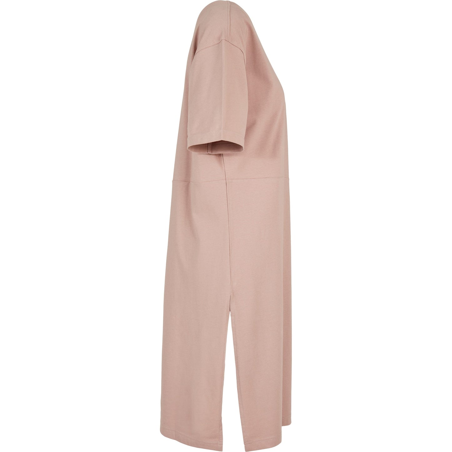 Build Your Brand Women's Organic Oversized Slit Tee Dress Casual Urban Style