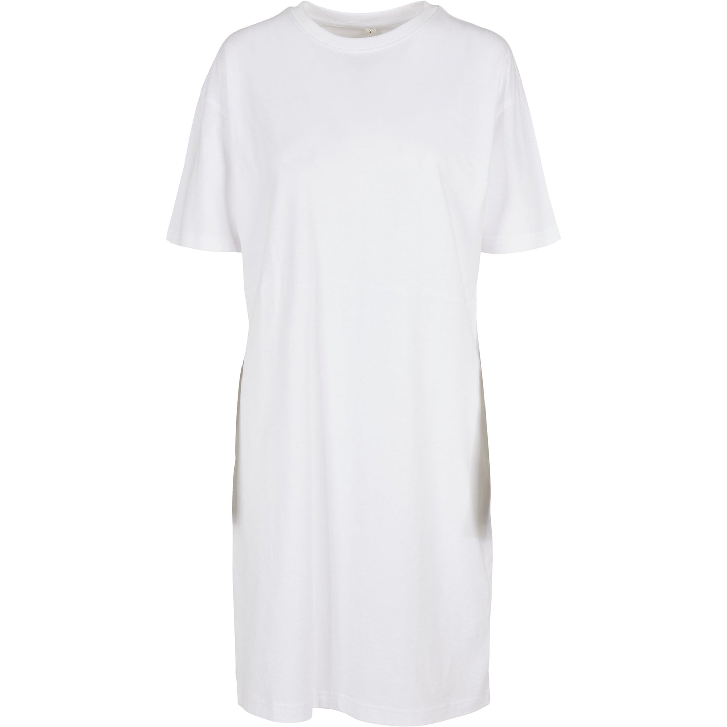 Build Your Brand Women's Organic Oversized Slit Tee Dress Casual Urban Style