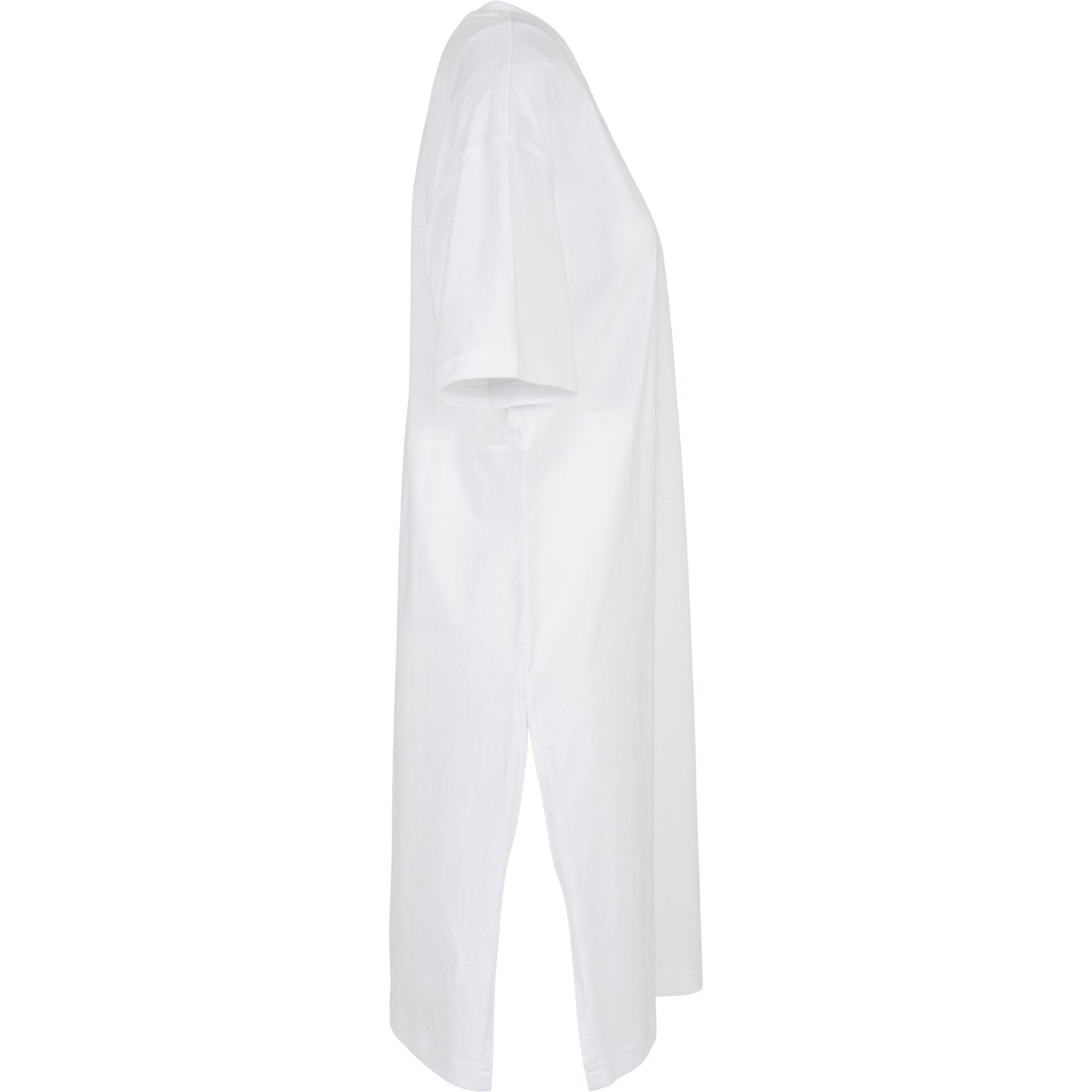 Build Your Brand Women's Organic Oversized Slit Tee Dress Casual Urban Style