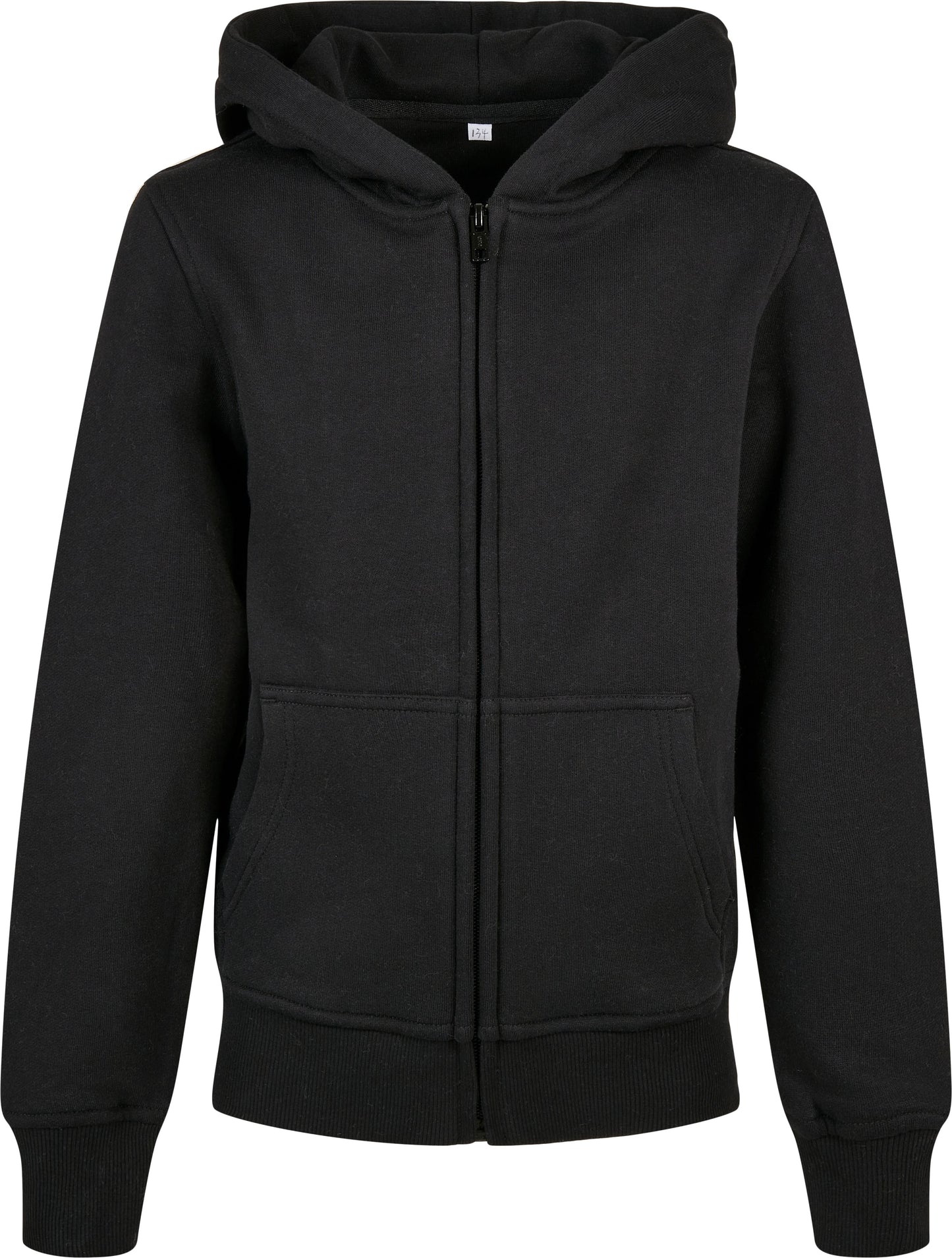 Build Your Brand Organic Kids Zip Hoodie Eco-Friendly Cotton Hooded Sweatshirt