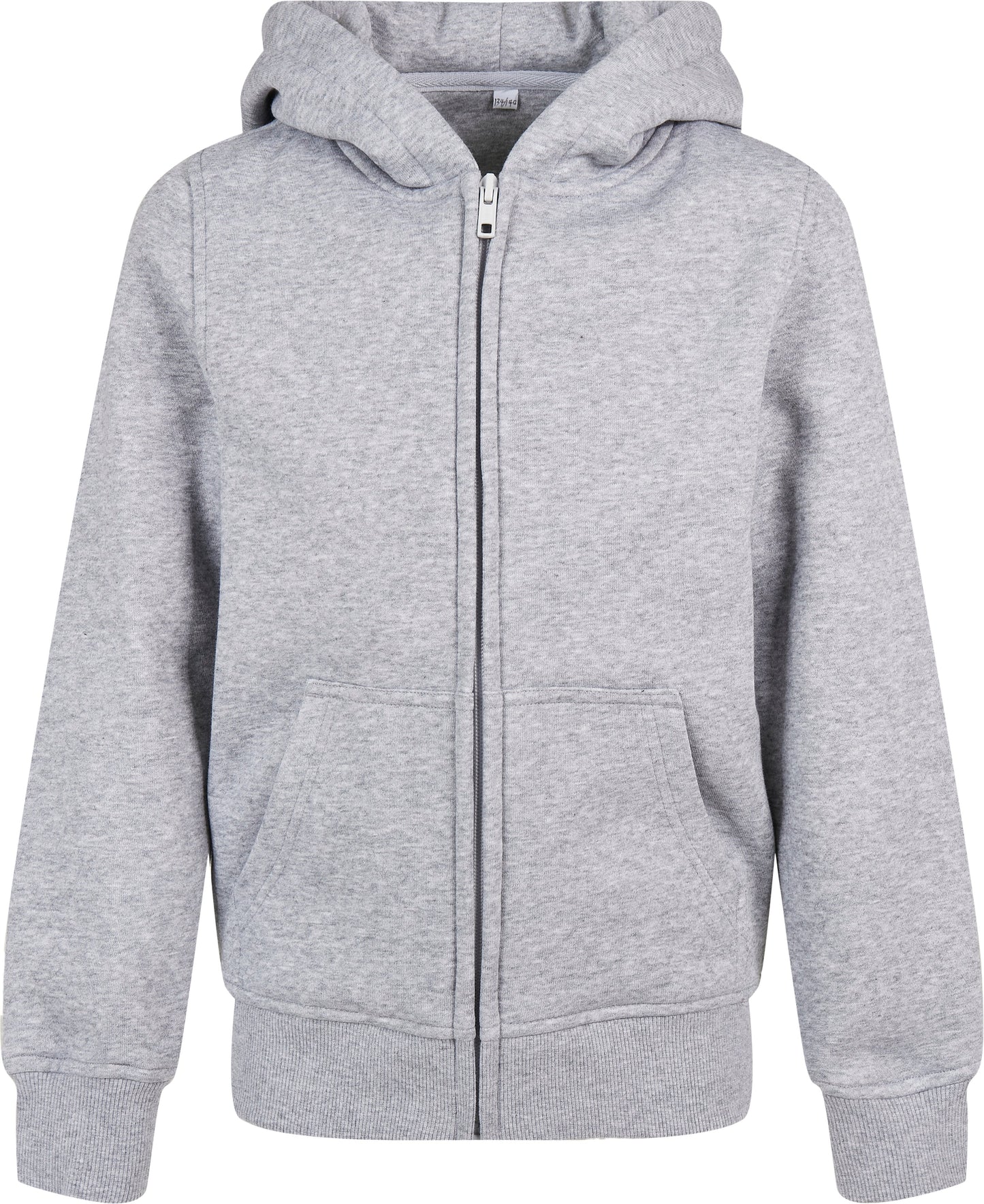 Build Your Brand Organic Kids Zip Hoodie Eco-Friendly Cotton Hooded Sweatshirt