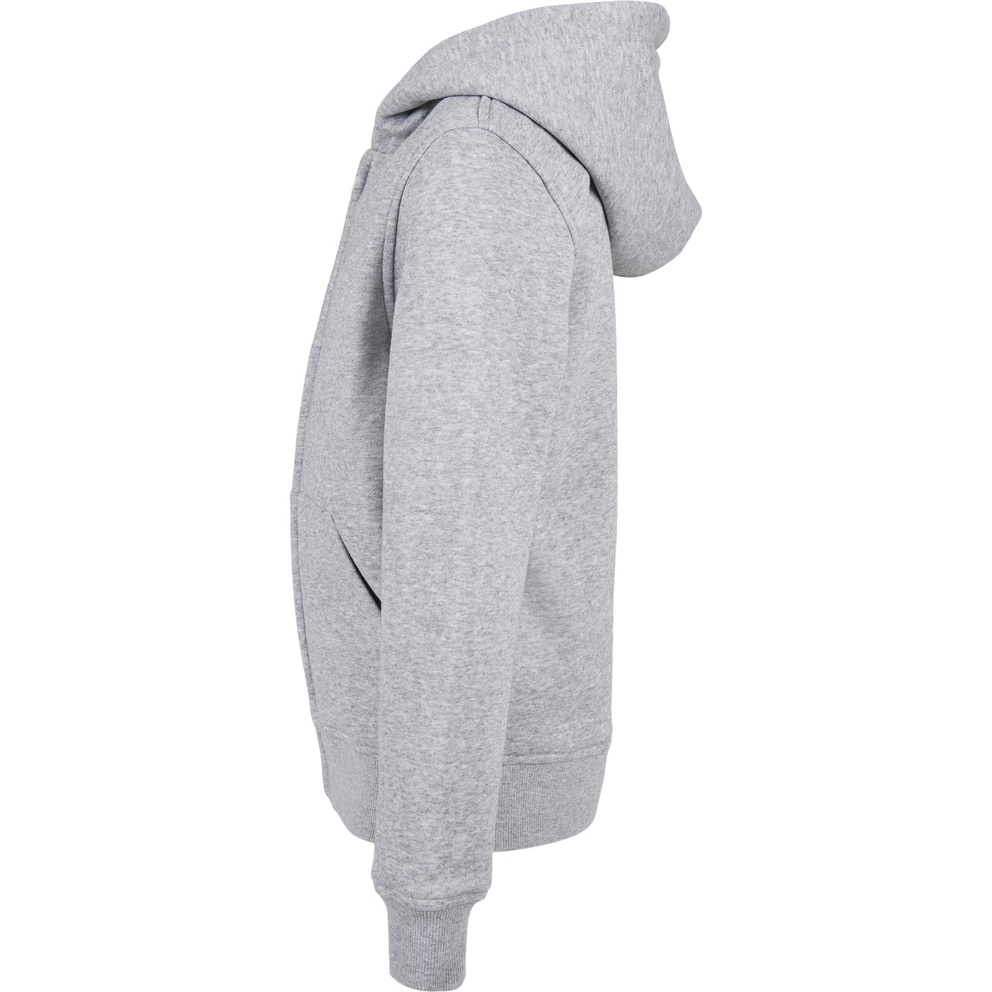 Build Your Brand Organic Kids Zip Hoodie Eco-Friendly Cotton Hooded Sweatshirt