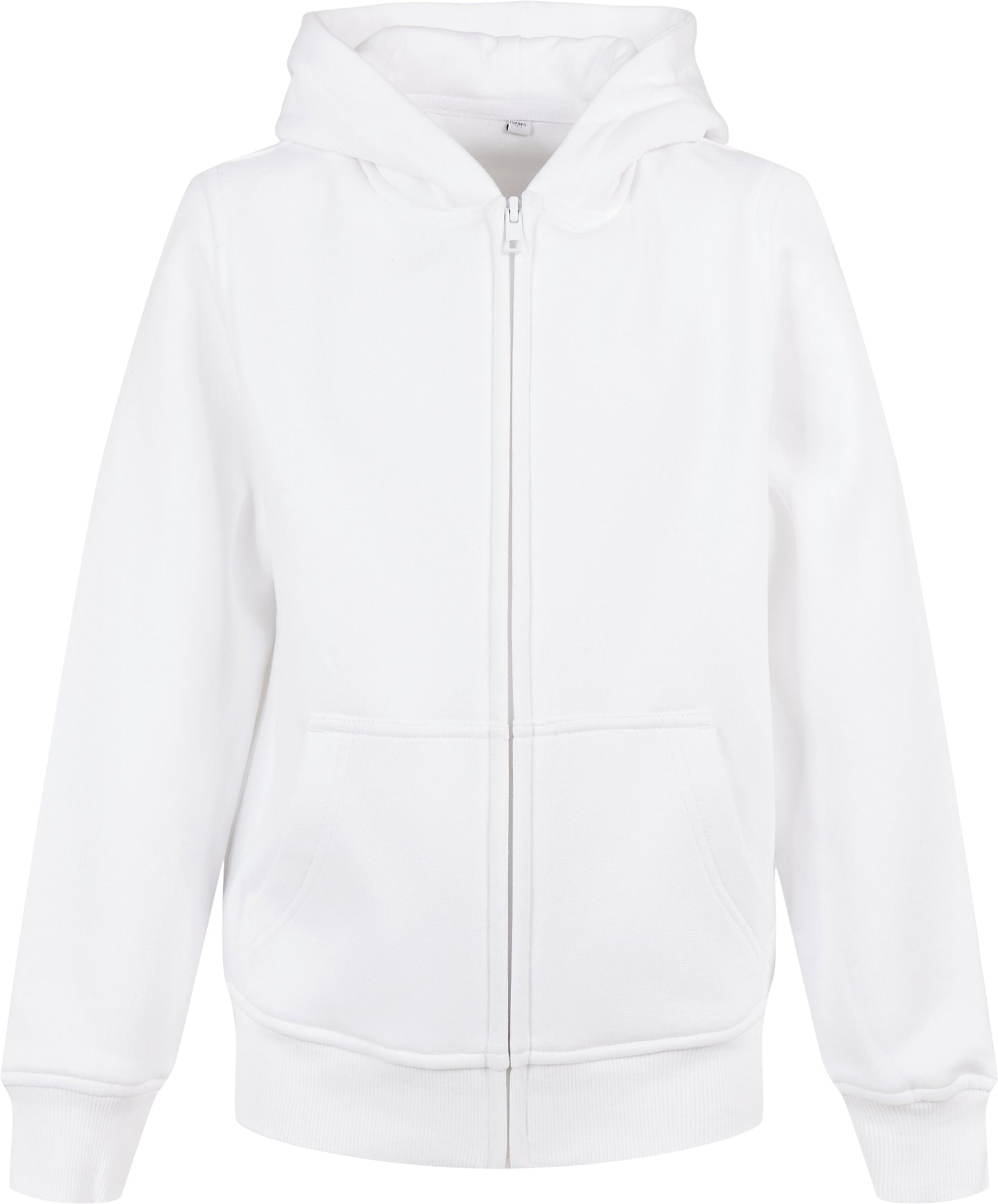 Build Your Brand Organic Kids Zip Hoodie Eco-Friendly Cotton Hooded Sweatshirt