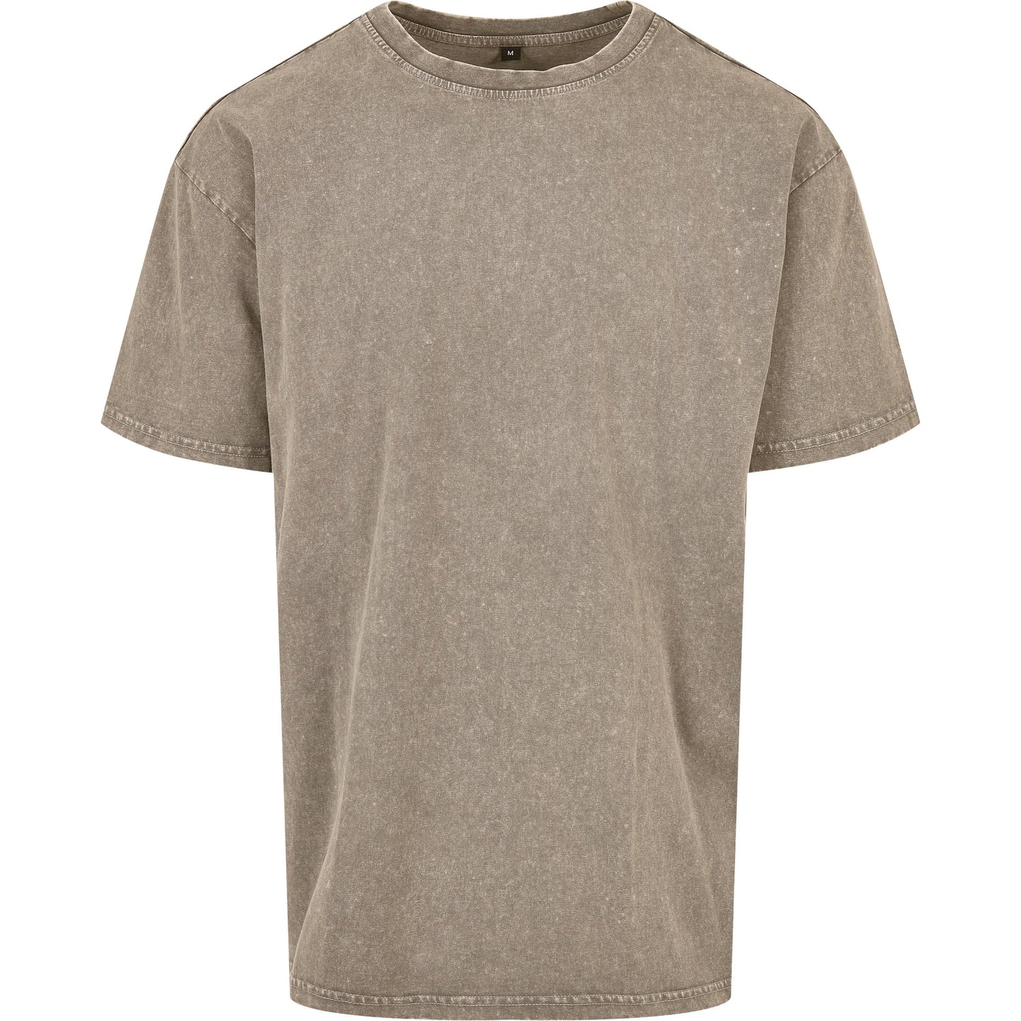 Build Your Brand Acid Washed Oversized Tee 100% Cotton Crew Neck Menâ€™s Shirt