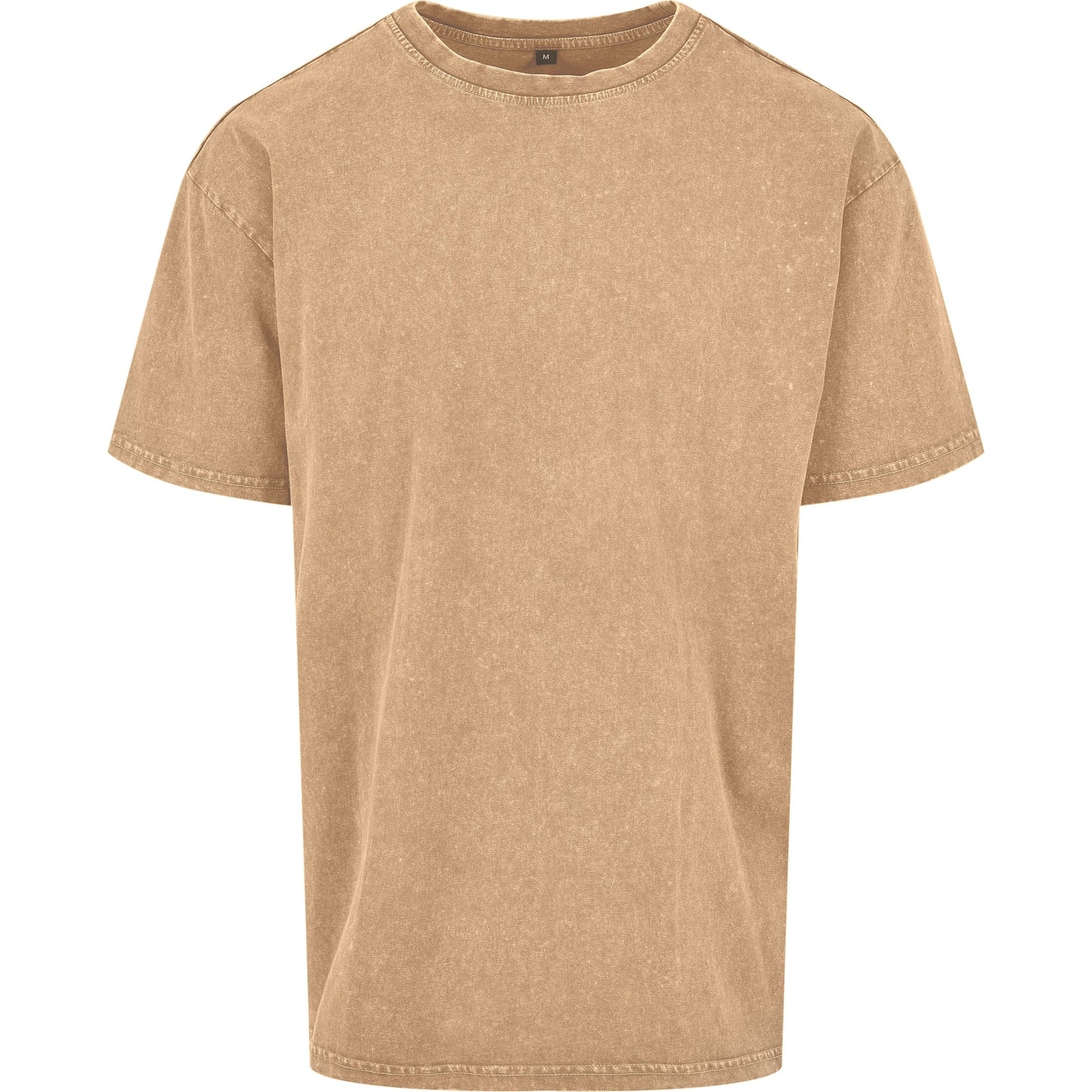 Build Your Brand Acid Washed Oversized Tee 100% Cotton Crew Neck Menâ€™s Shirt