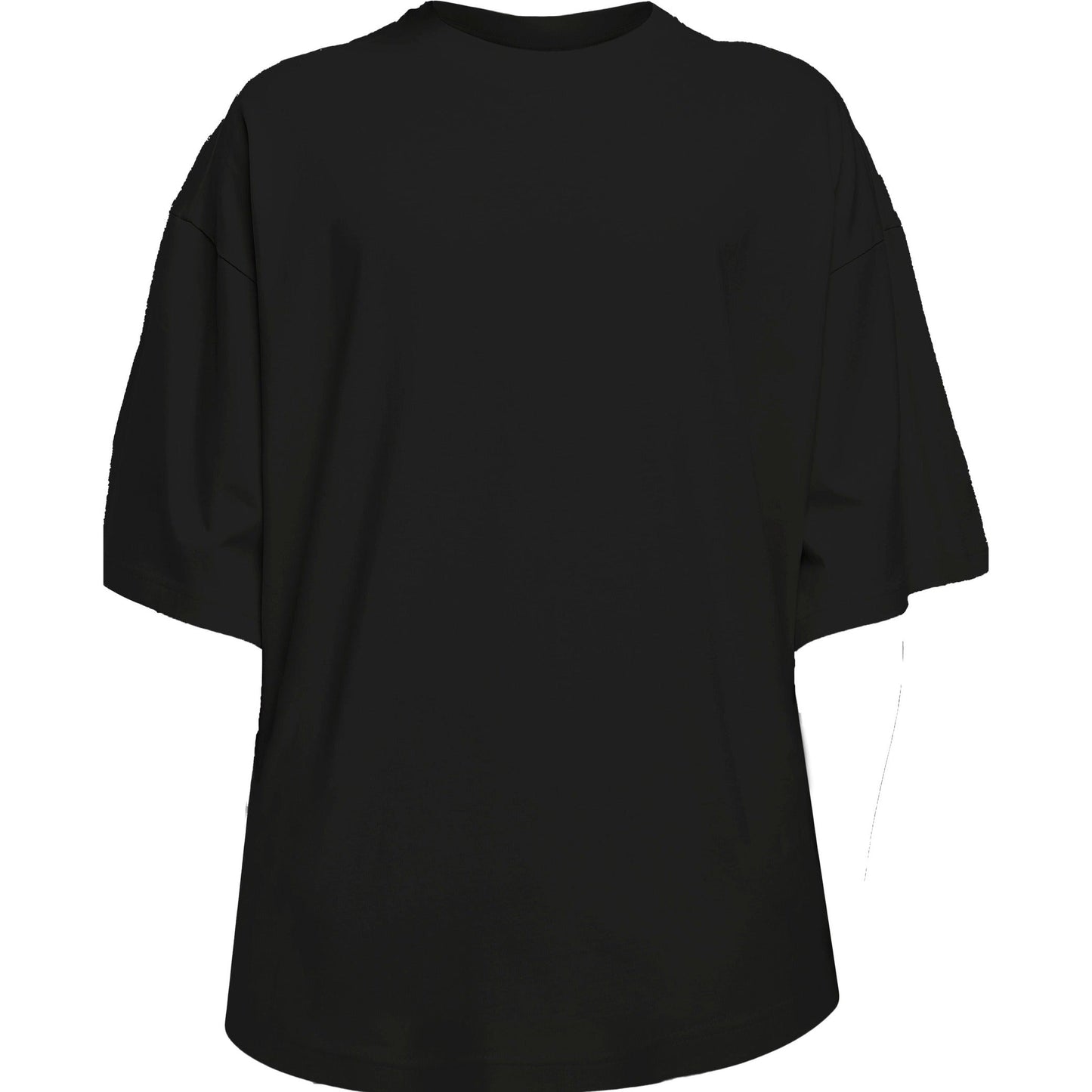 Build Your Brand Huge Tee Oversized Cotton T-Shirt Round Neck Elbow Length