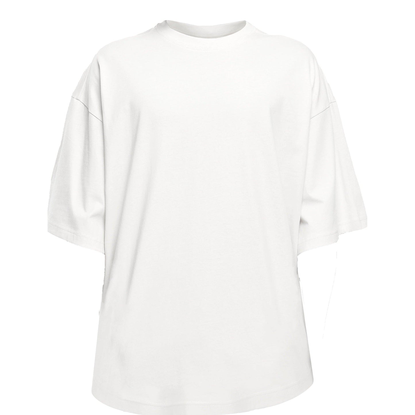 Build Your Brand Huge Tee Oversized Cotton T-Shirt Round Neck Elbow Length
