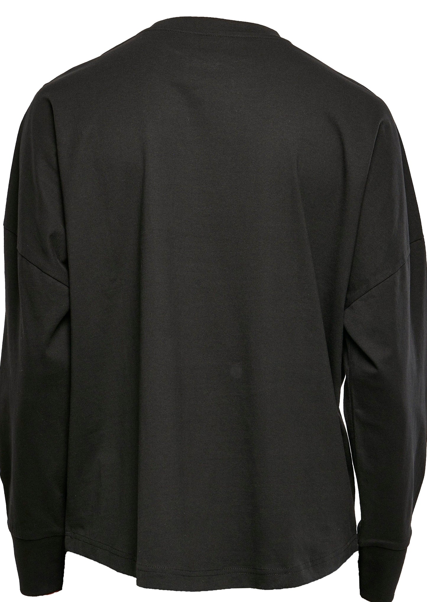 Build Your Brand Men's Oversized Long Sleeve T-Shirt 100% Cotton Casual Wear