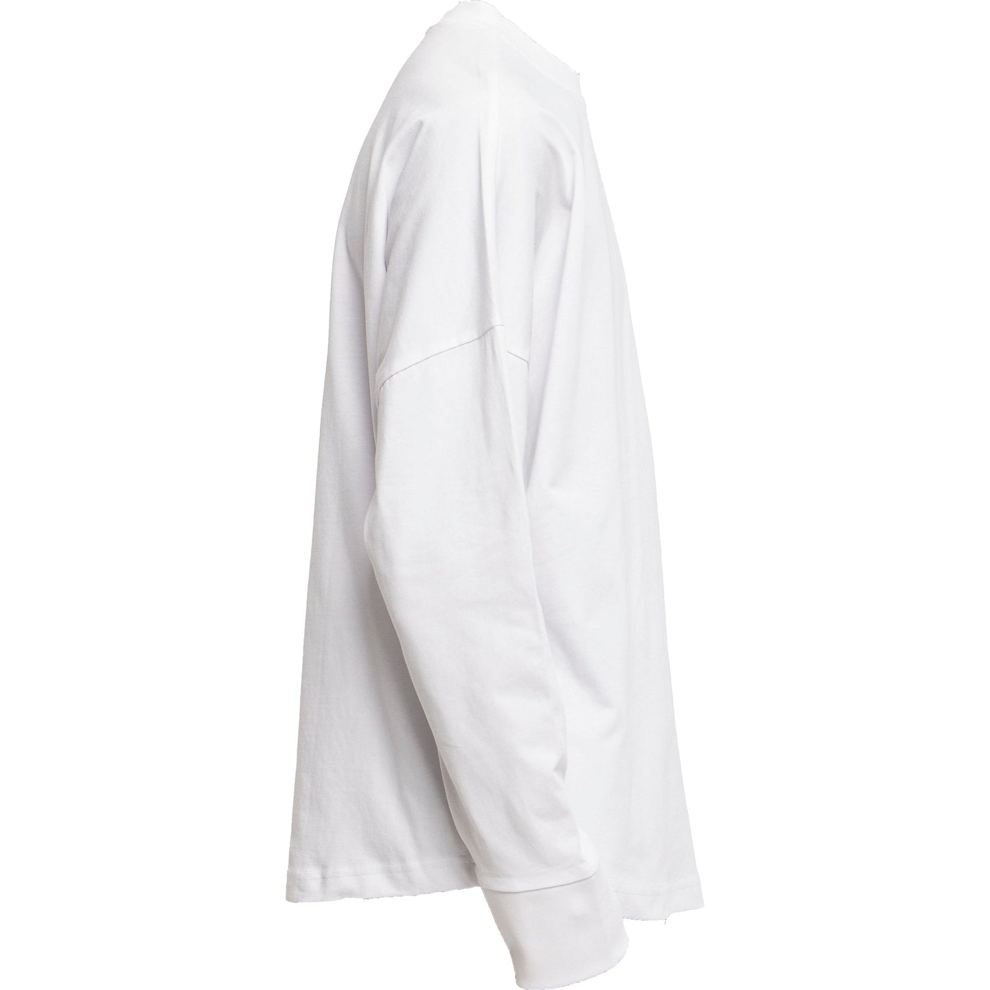 Build Your Brand Men's Oversized Long Sleeve T-Shirt 100% Cotton Casual Wear