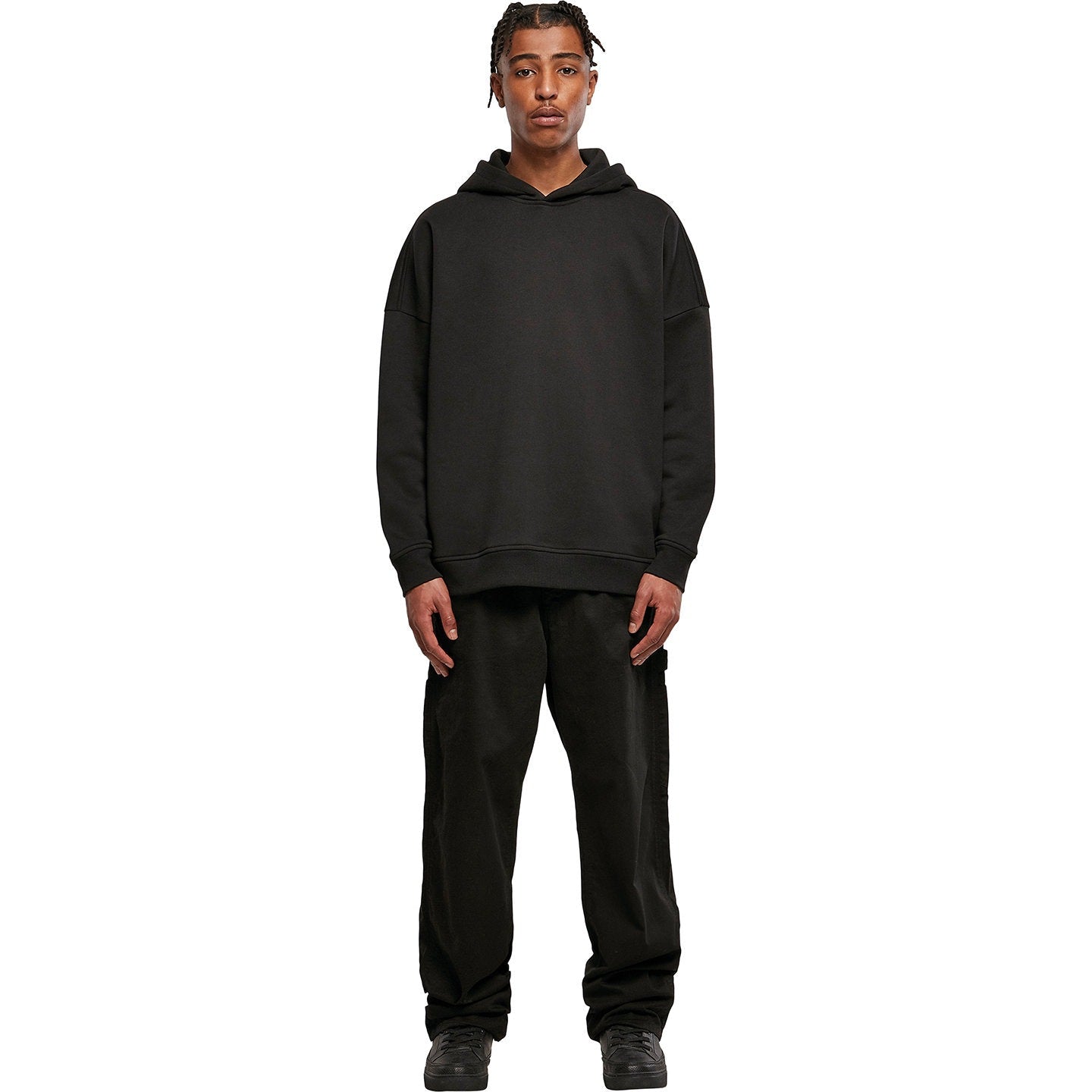 Build Your Brand Oversized Hoodie Menâ€™s Cotton Polyester Relaxed Fit S-5XL
