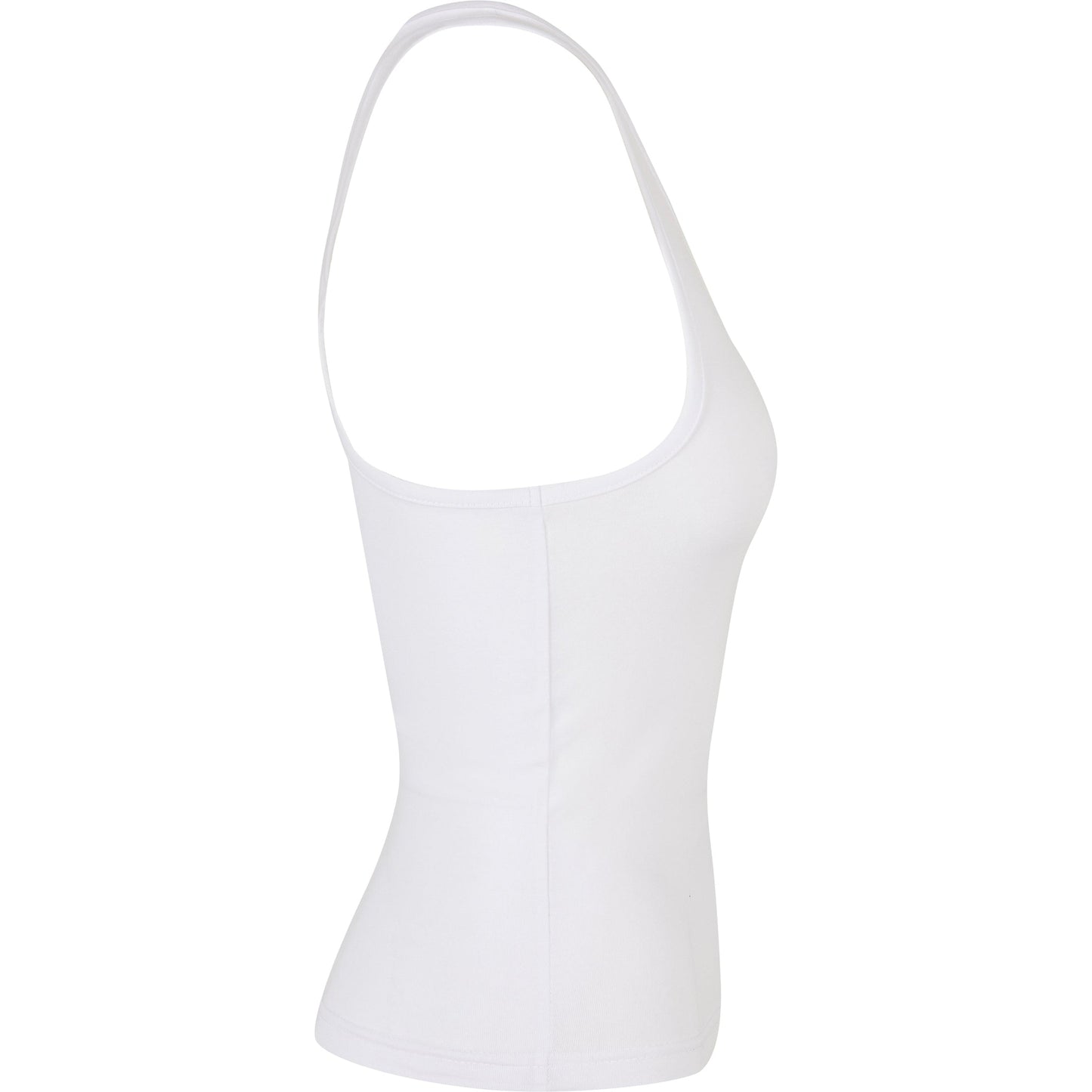 Build Your Brand Women's Racerback Top Slim Fit Sleeveless Cotton Blend
