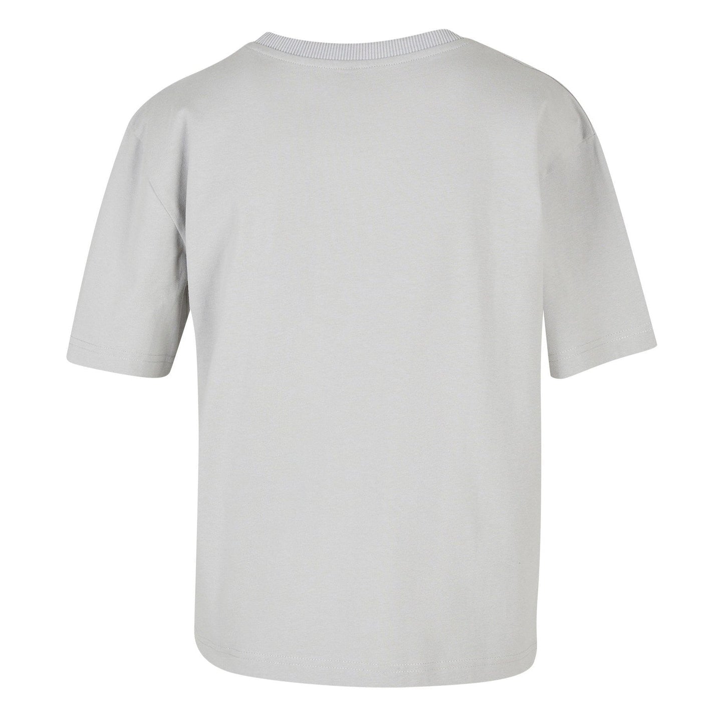 Build Your Brand Women's Oversized Everyday Tee Light Asphalt 100% Cotton