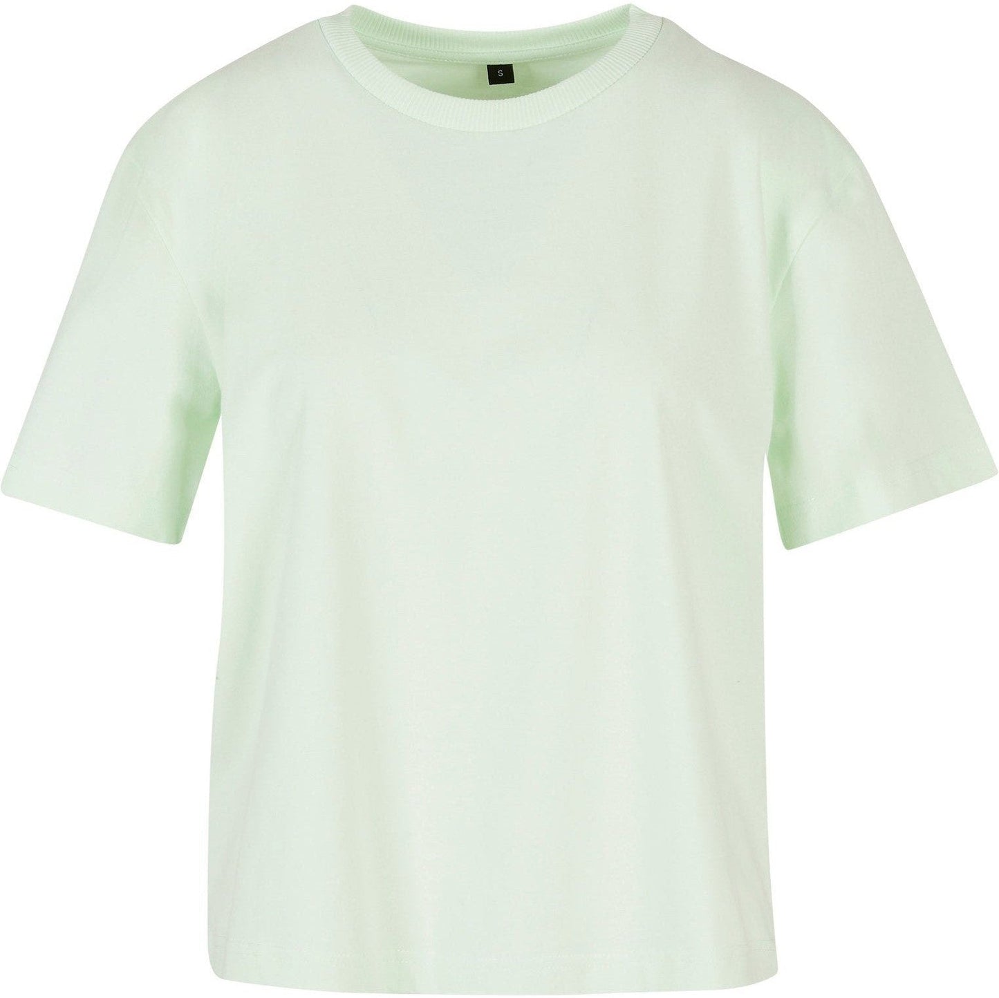 Build Your Brand Women's Oversized Everyday Tee Light Mint 100% Cotton