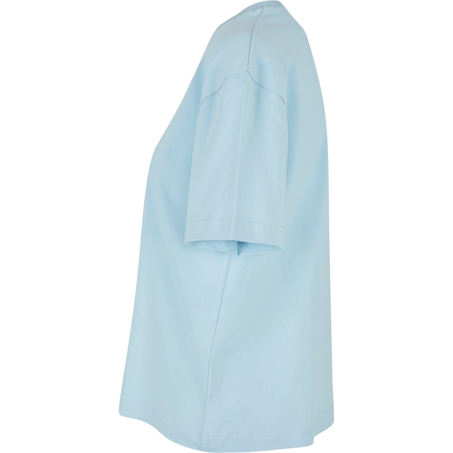 Build Your Brand Women's Oversized Everyday Tee Ocean Blue 100% Cotton