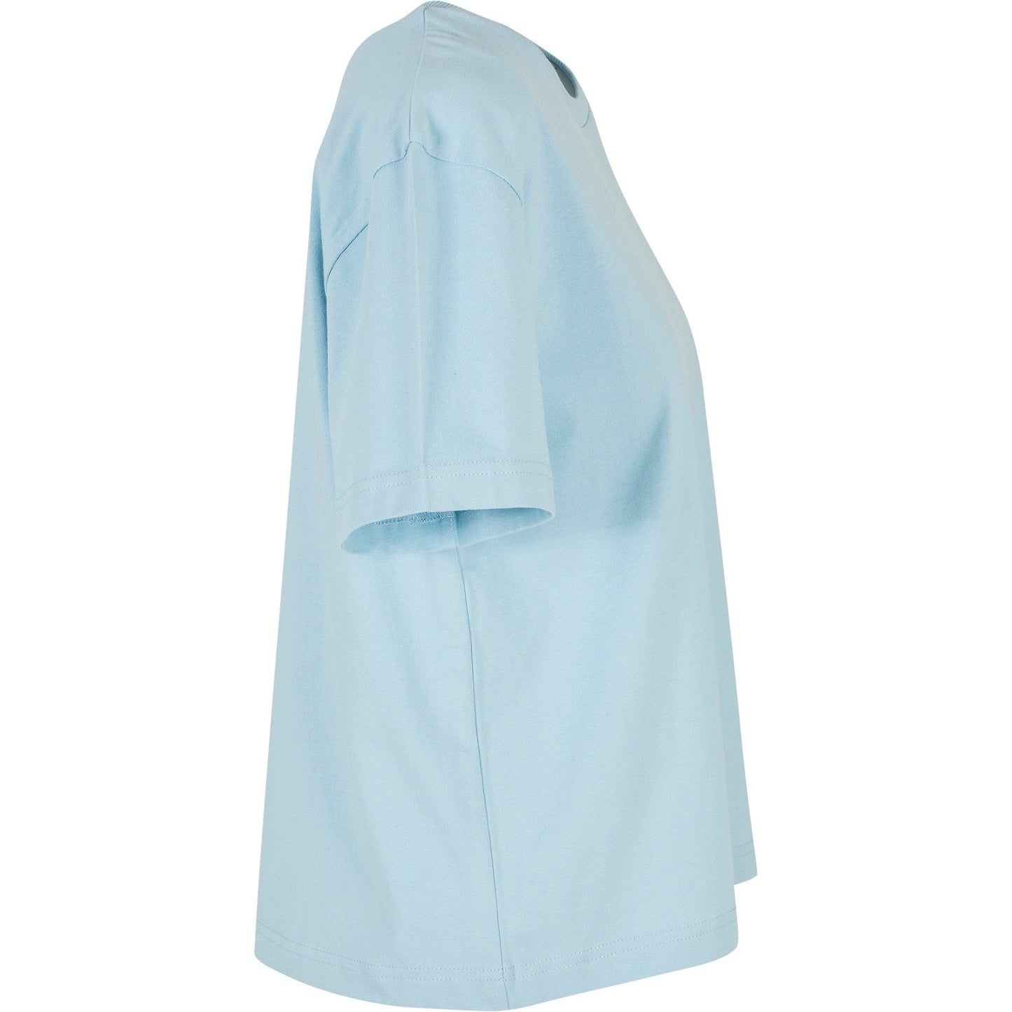 Build Your Brand Women's Oversized Everyday Tee Ocean Blue 100% Cotton