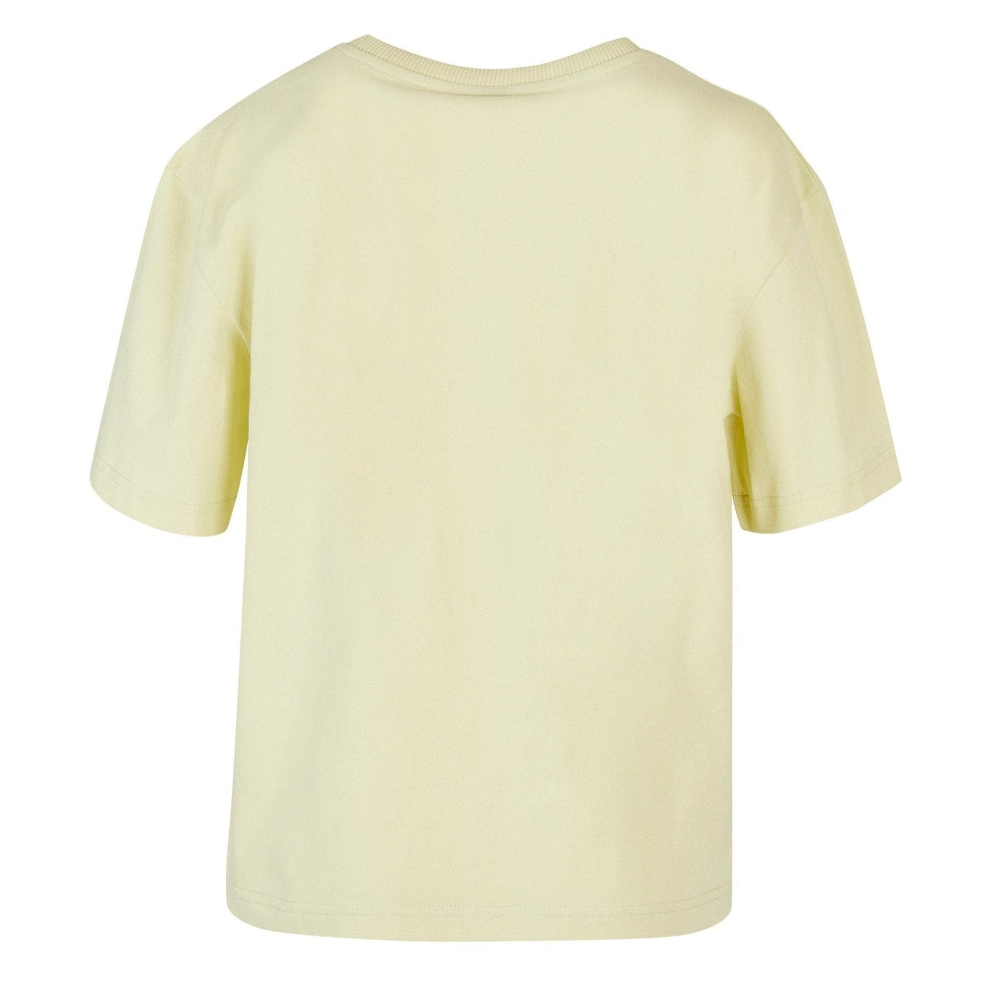 Build Your Brand Women's Oversized Everyday Tee Soft Yellow 100% Cotton