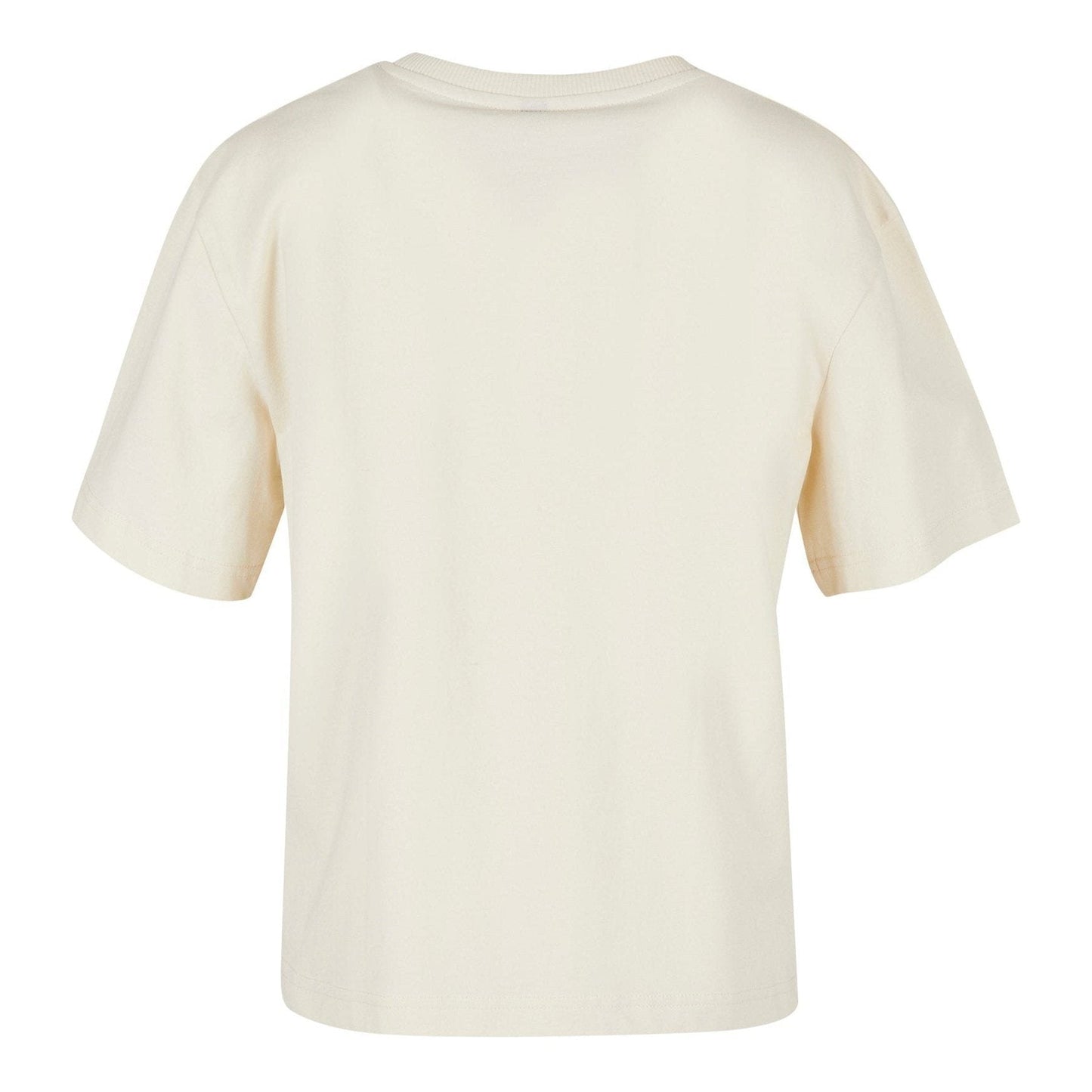 Build Your Brand Women's Oversized Everyday Tee White Sand 100% Cotton