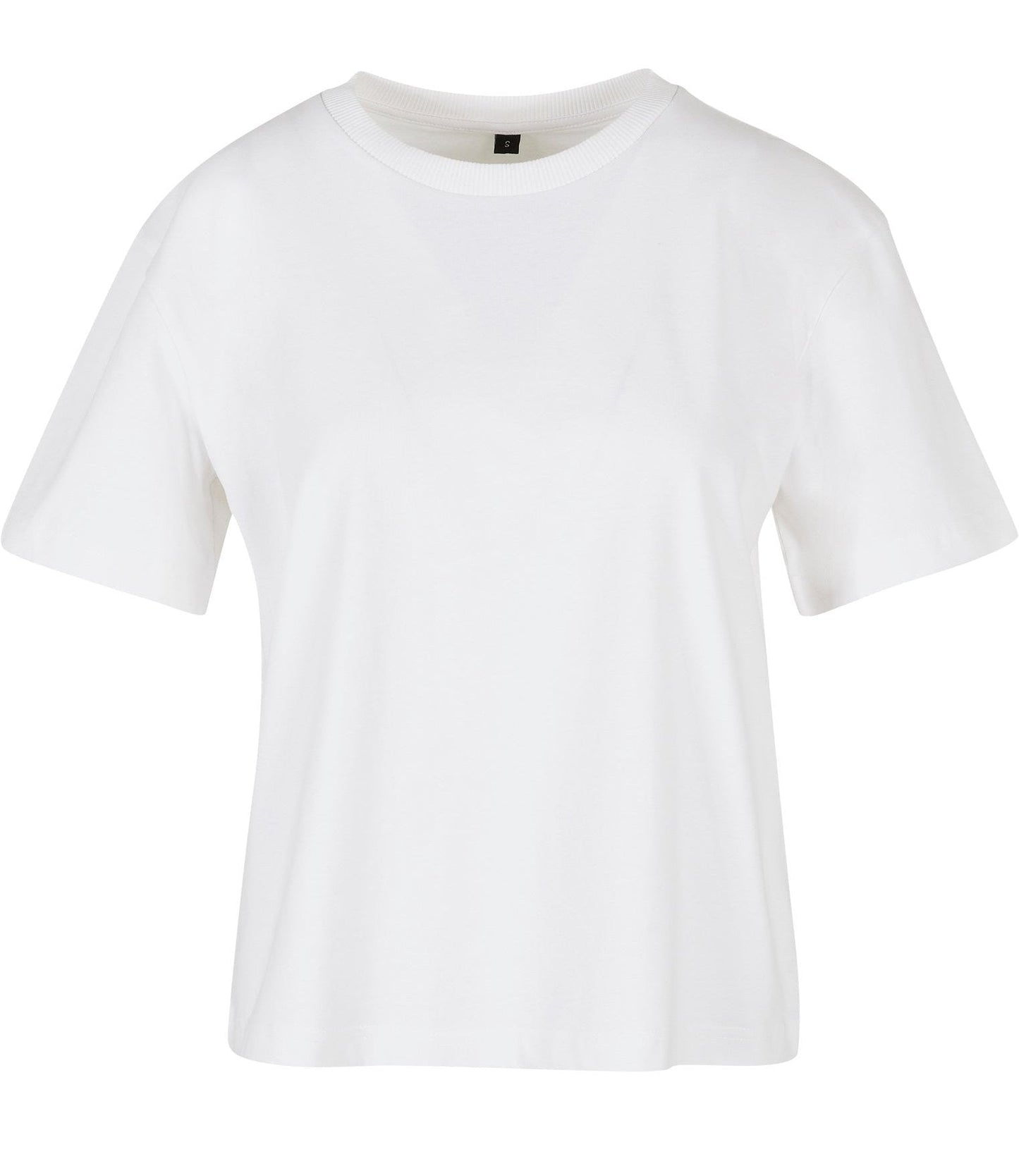 Build Your Brand Women's Oversized Everyday Tee 100% Cotton White Size XS-5XL