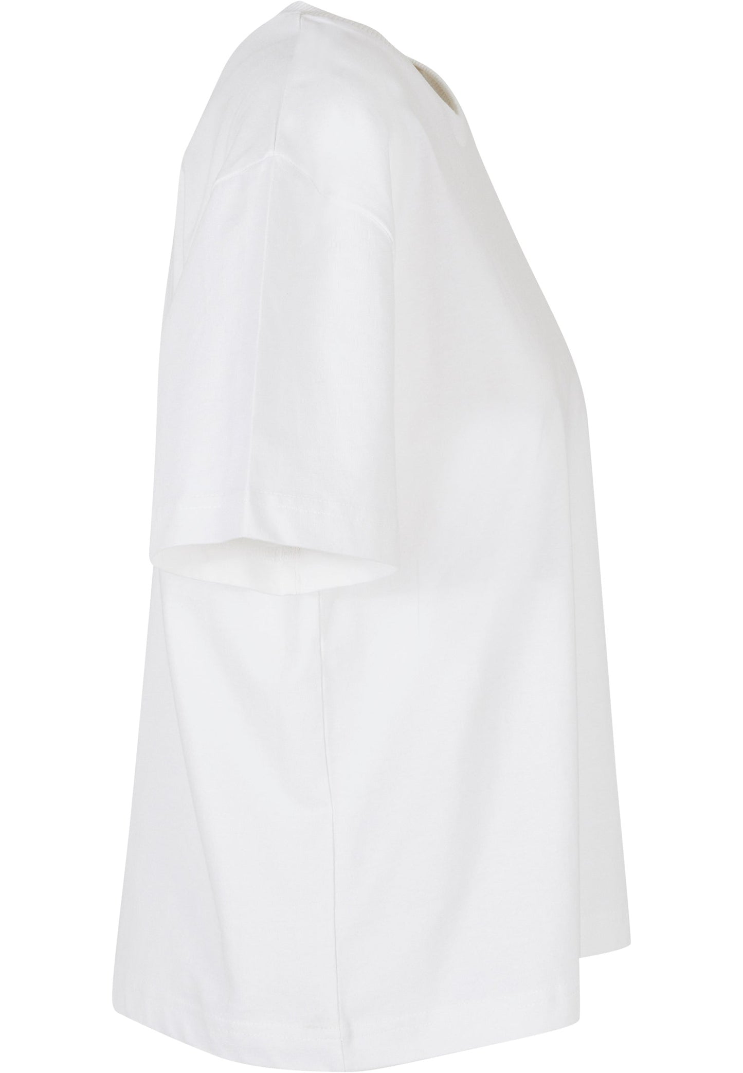 Build Your Brand Women's Oversized Everyday Tee 100% Cotton White Size XS-5XL