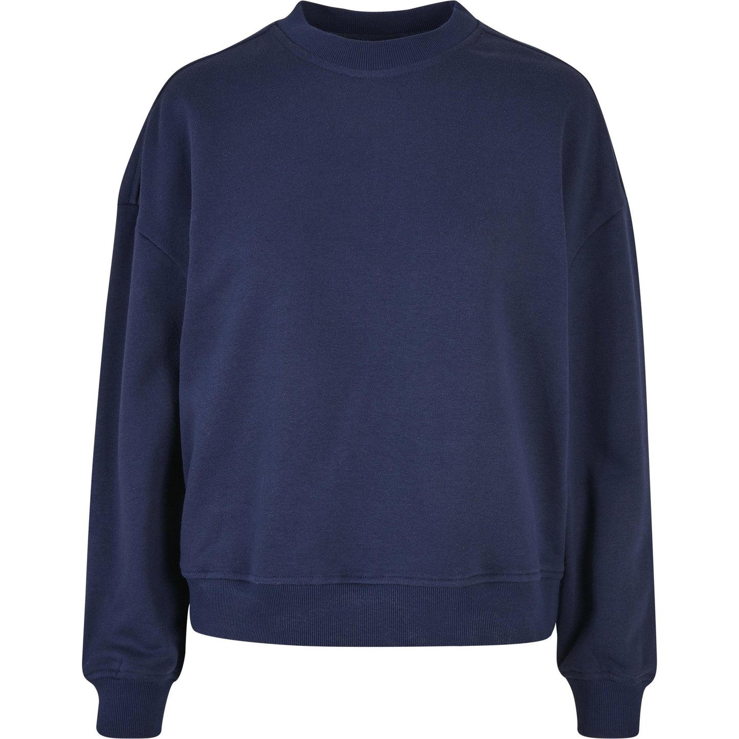 Build Your Brand Women's Oversized Crew Neck Sweatshirt Cozy Casual Top