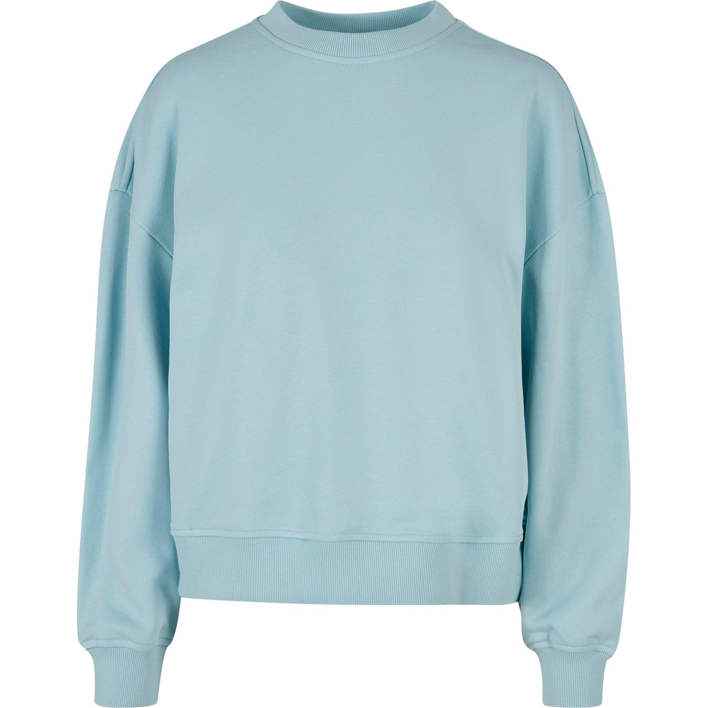 Build Your Brand Women's Oversized Crew Neck Sweatshirt Cozy Casual Top